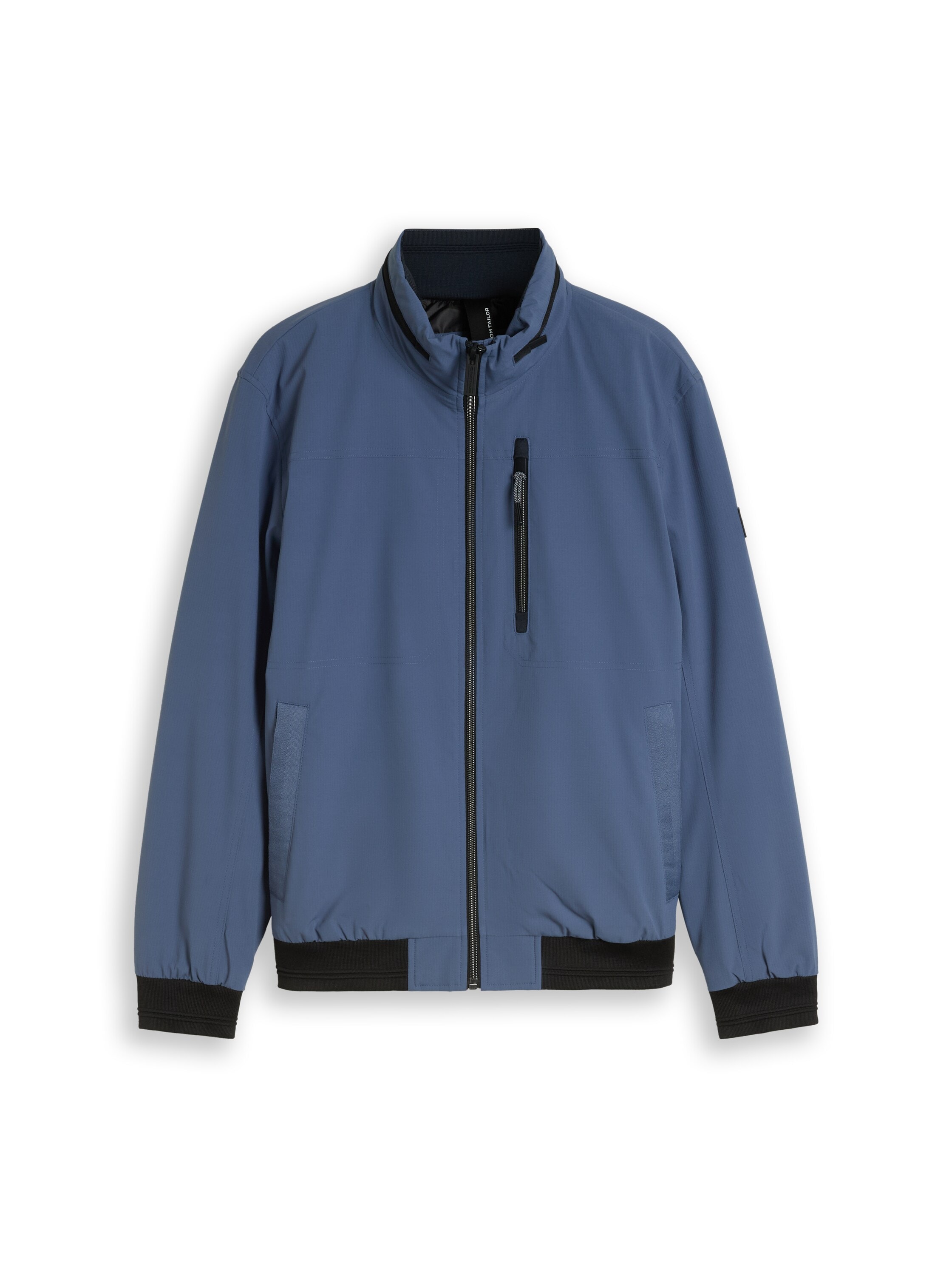 TOM TAILOR Blouson ohne Kapuze Sweatjacke mit Reissverschluss