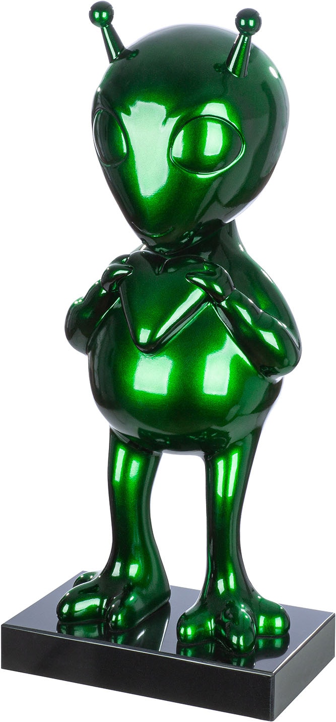 GILDE Skulptur »Skulptur Alien auf Base«