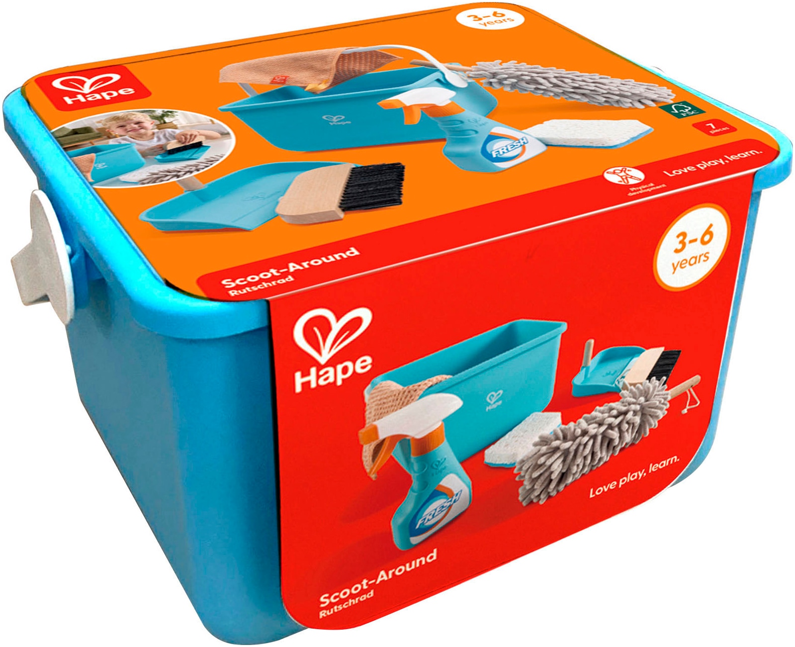 Hape Set de ménage pour enfants »Putzset«