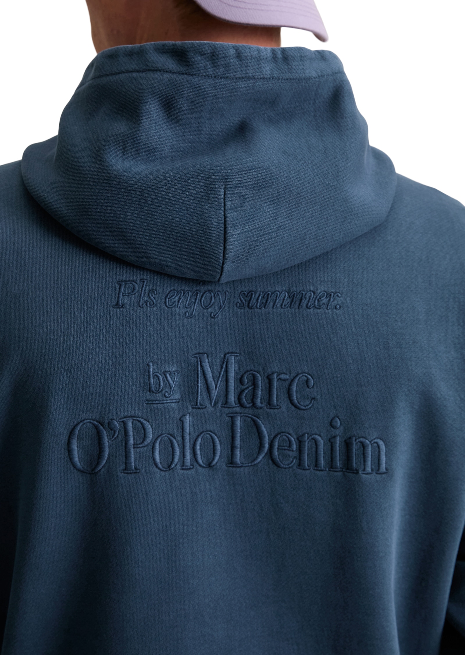 Marc O'Polo DENIM Hoodie relaxed fit, grosse Rückenstickerei
