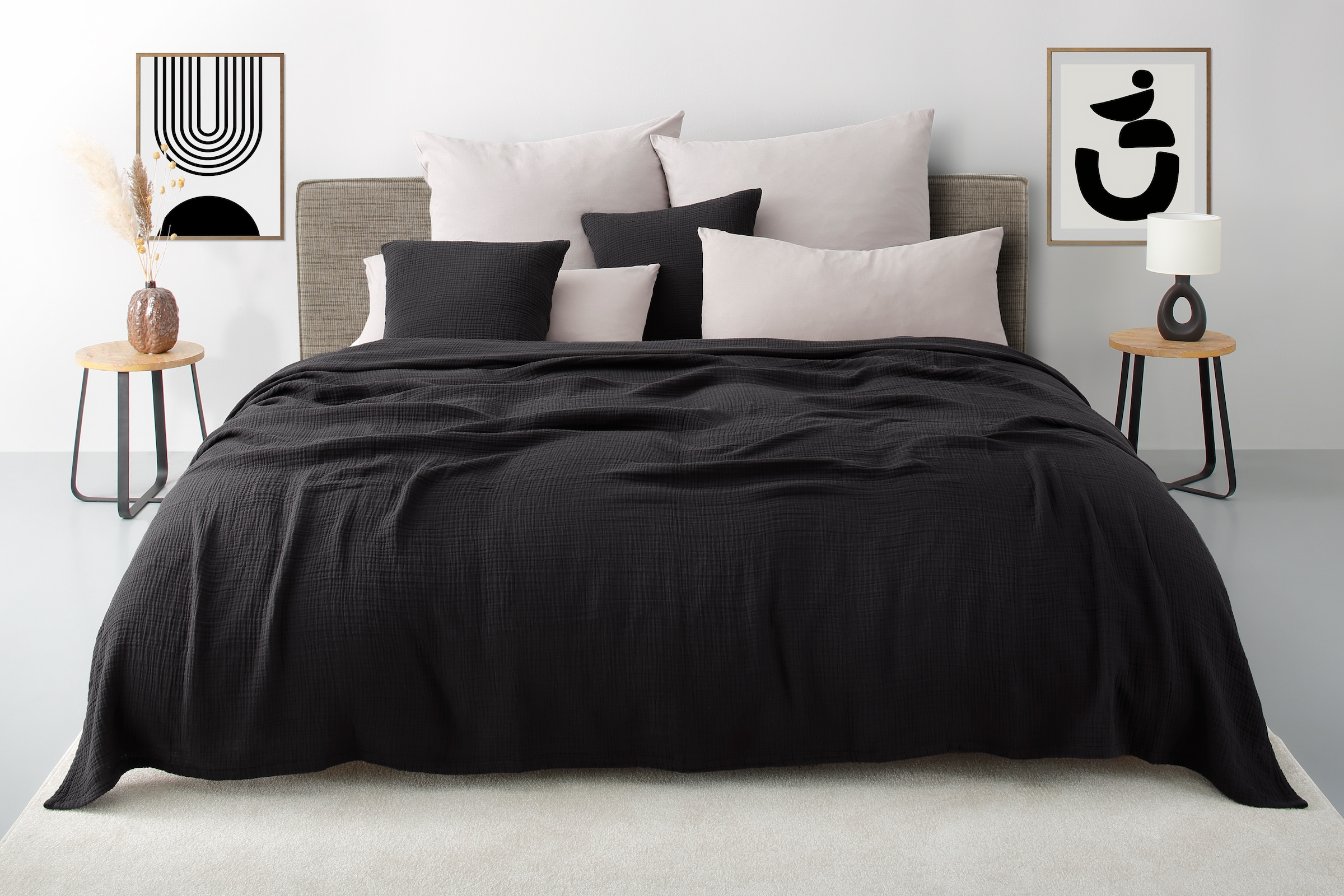 GOODproduct Tagesdecke »Bailee« weiche Musselin Qualität, viele Farben erhältlich, ab 140x200 cm