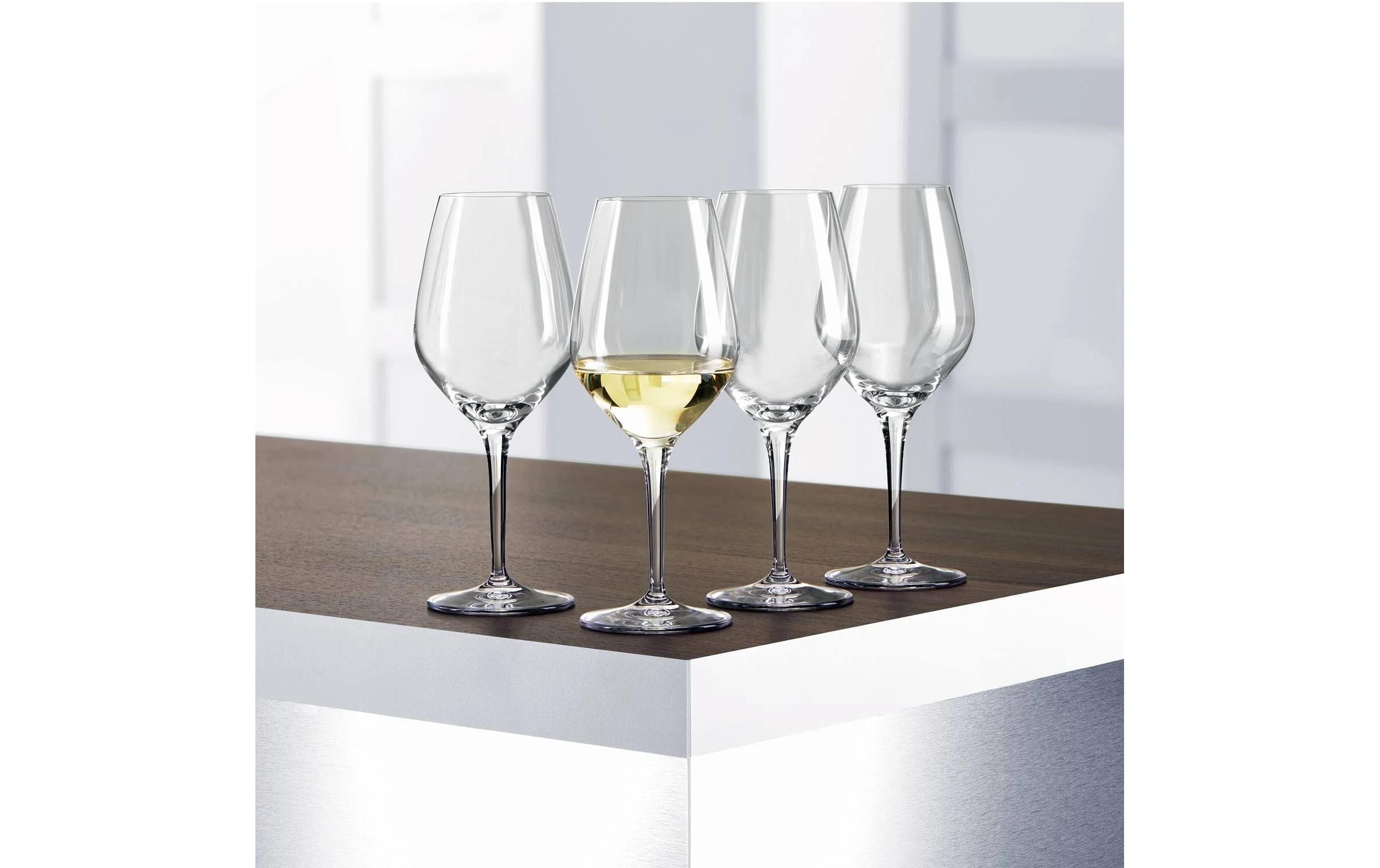 Eulenspiegel Weissweinglas »Spiegelau Weissweinglas Authentis 420 ml, 4 Stück, Transparent« Aromaentfaltung, Brillianz, Gezogener Stiel, Klangvoll, Kristallklar