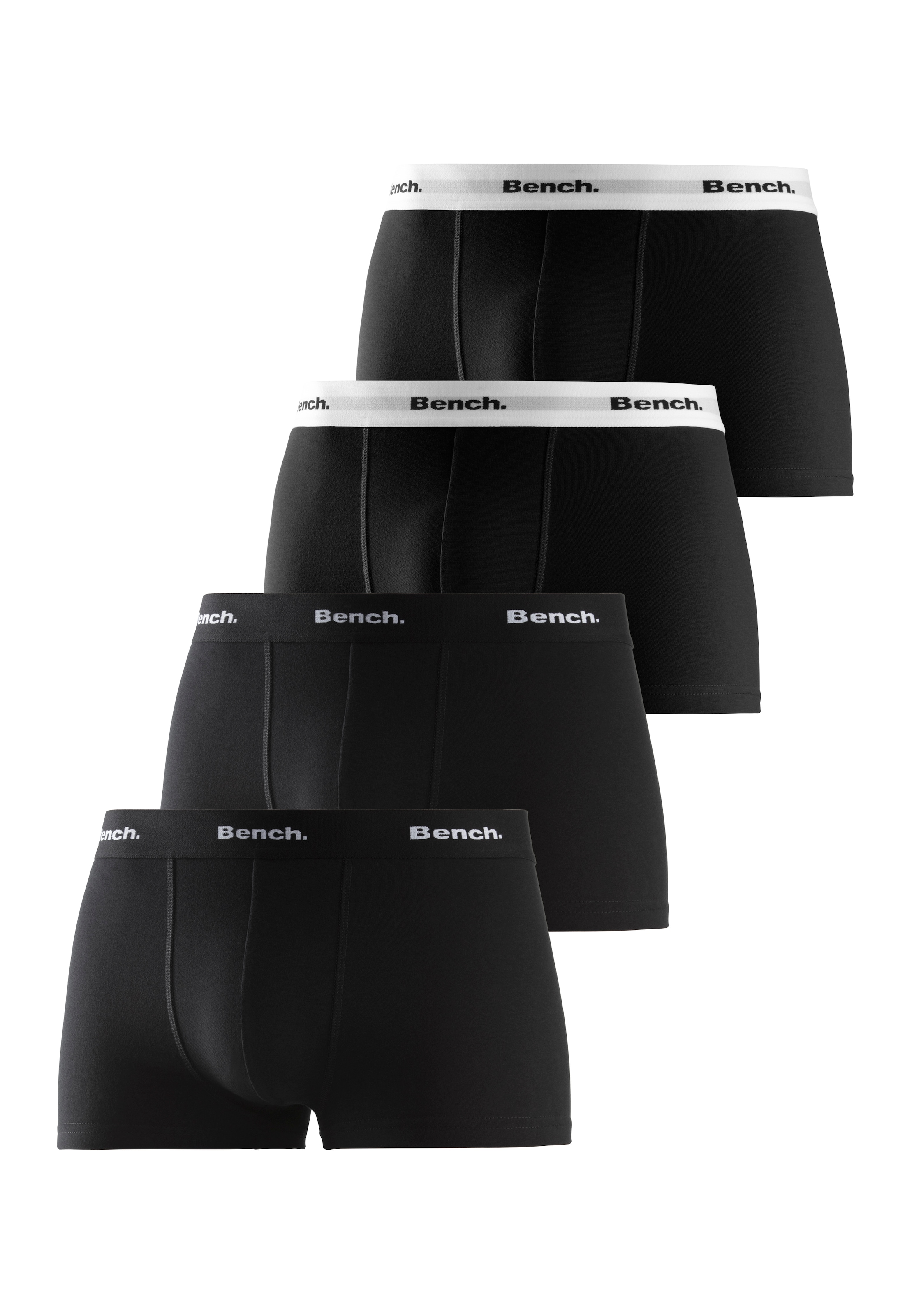 Bench. Hipster Packung, 4 Stk. knapp sitzende Boxershorts aus Baumwollmischung