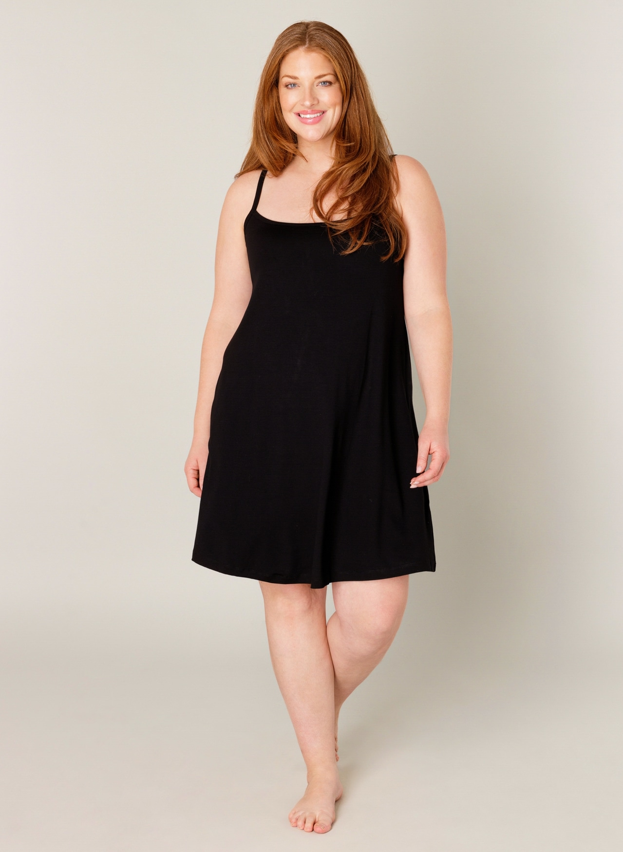 Base Level Curvy Robe à bretelles »Alissa« Verstellbare Träger