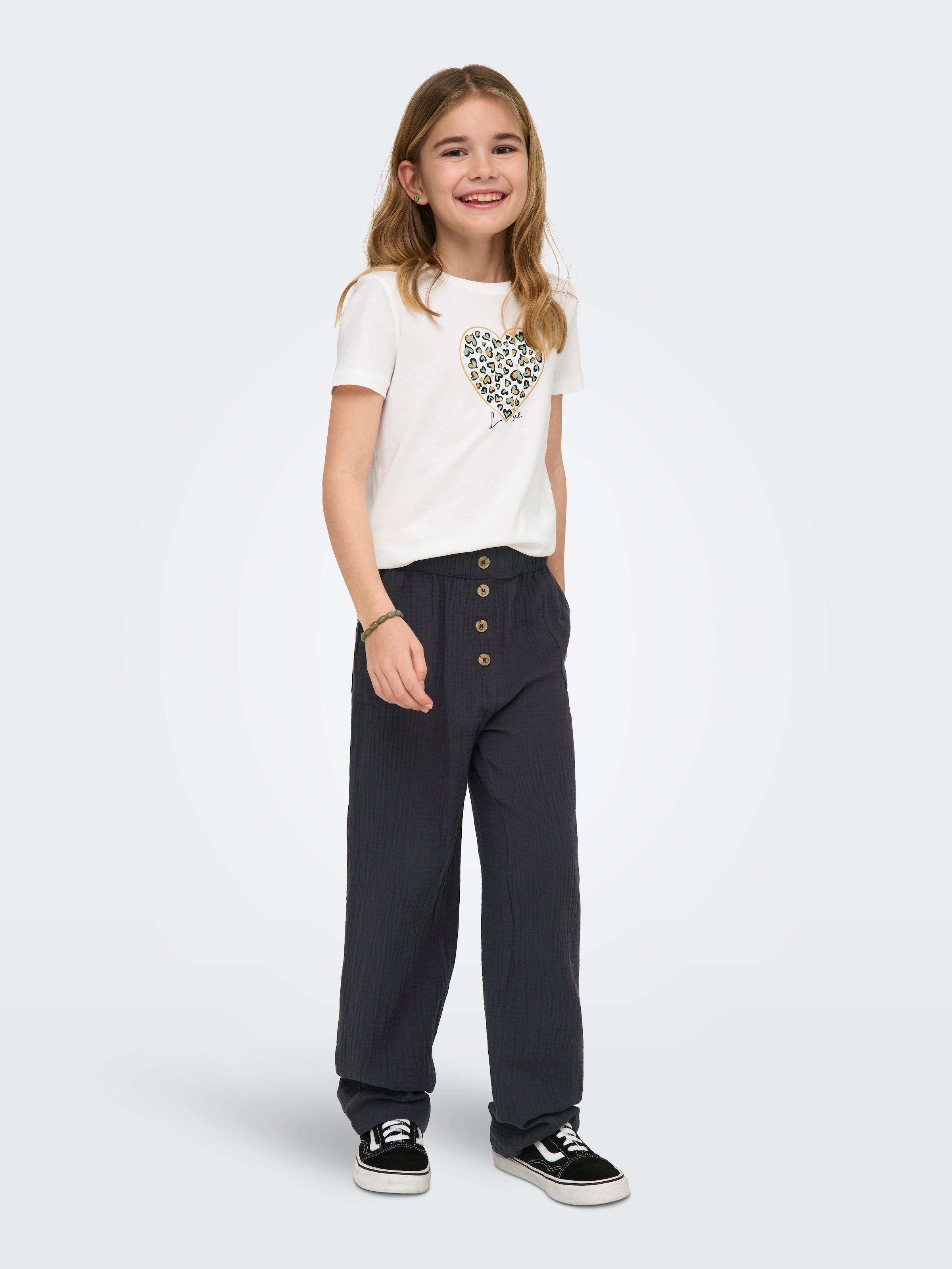 KIDS ONLY T-shirt »KOGLANY-NINA LIFE LOVE S/S TOP FR JRS« avec différents motifs - selon la couleur du body