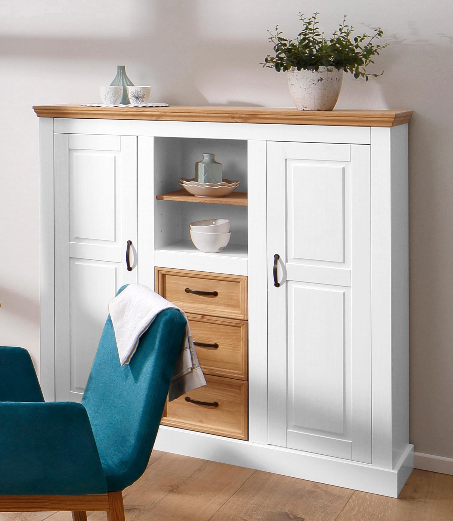 GOODproduct Highboard »Selma« Stauraumschrank, Breite 130 cm