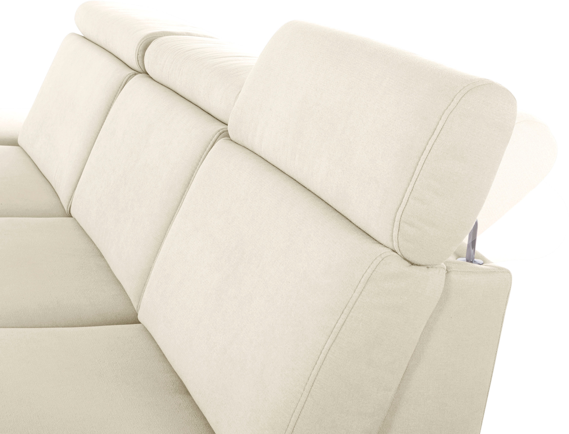 sit&more Ecksofa »Brisbane L-Form« Fusshöhe 15 cm, inklusive Sitztiefen-, Armteil- und Kopfteilverstellung