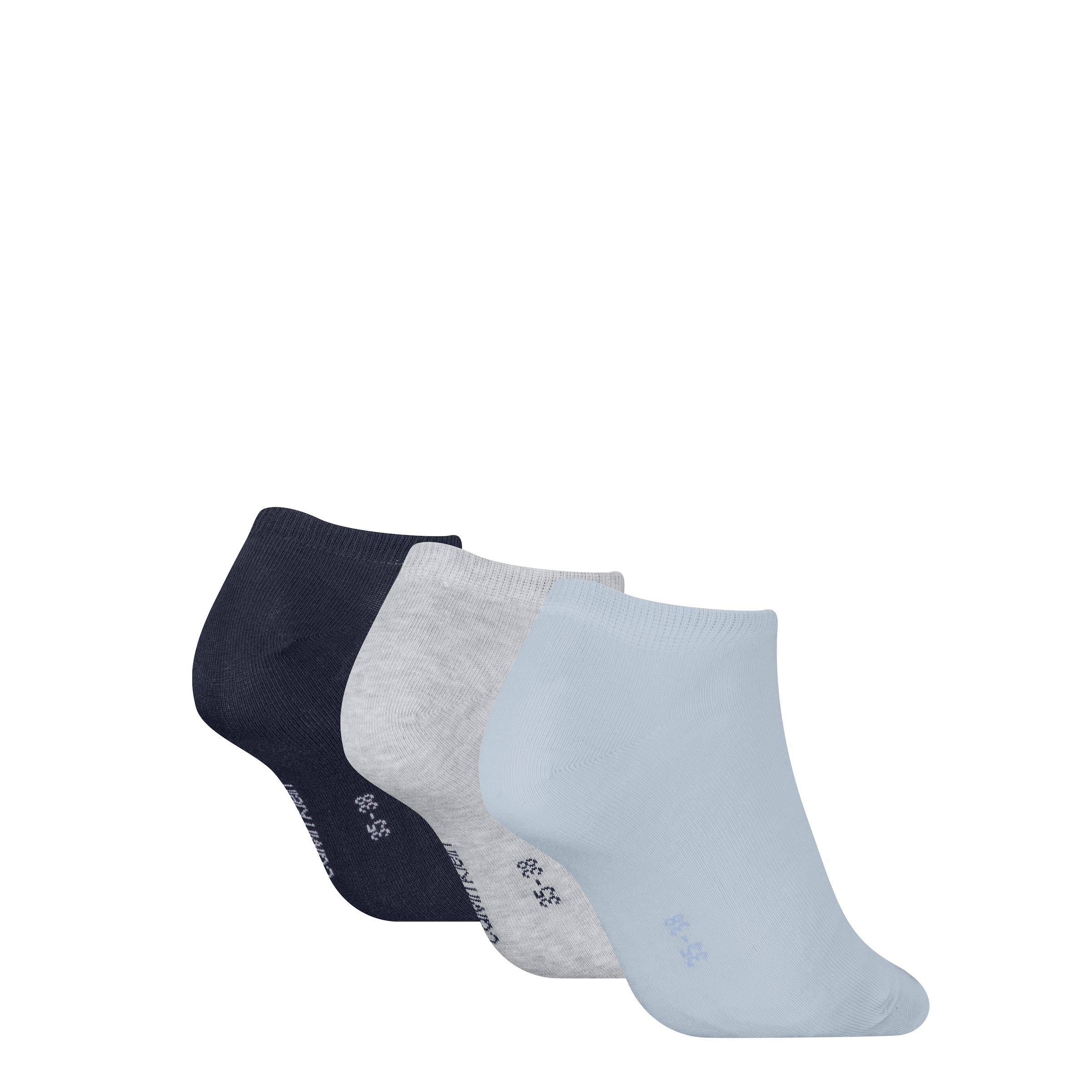 Calvin Klein Chaussettes de baskets »CK WOMEN SNEAKER« 3 Paar,  schmales Rippenbündchen, Cotton-Mix, elastisch