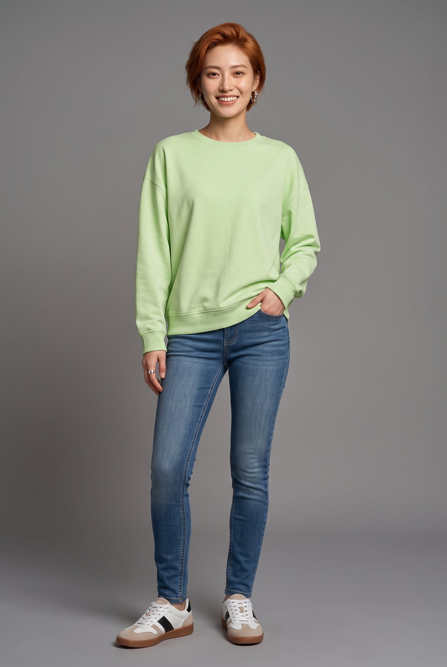 Aniston CASUAL Jeans skinny en lavage usé tendance - NOUVELLE COLLECTION