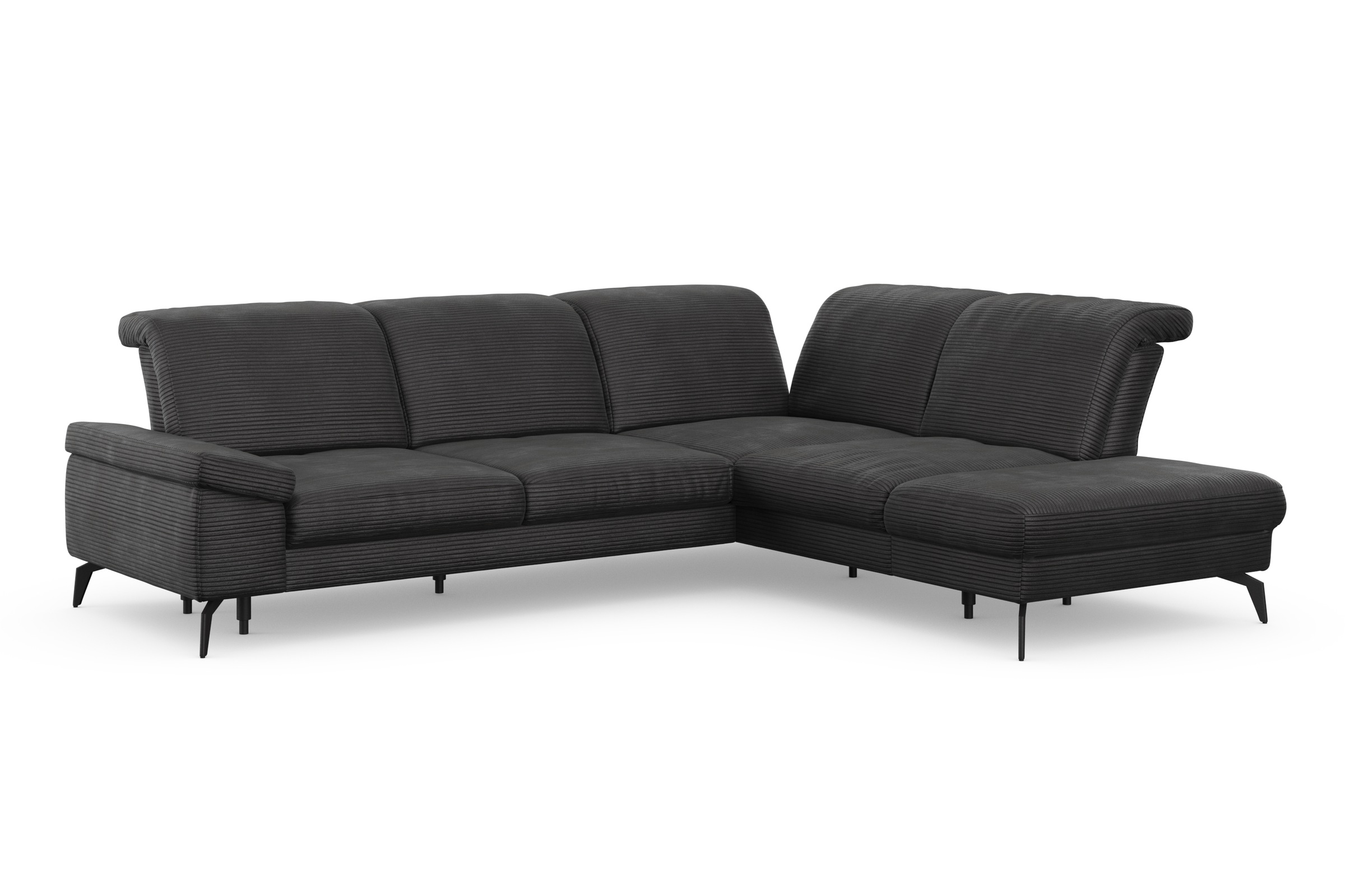 sit&more Canapé d'angle »Cabana L-Form« Ottomane, wahlweise mit Sitztiefen-,Armlehnen- und Kopfteilfunktion