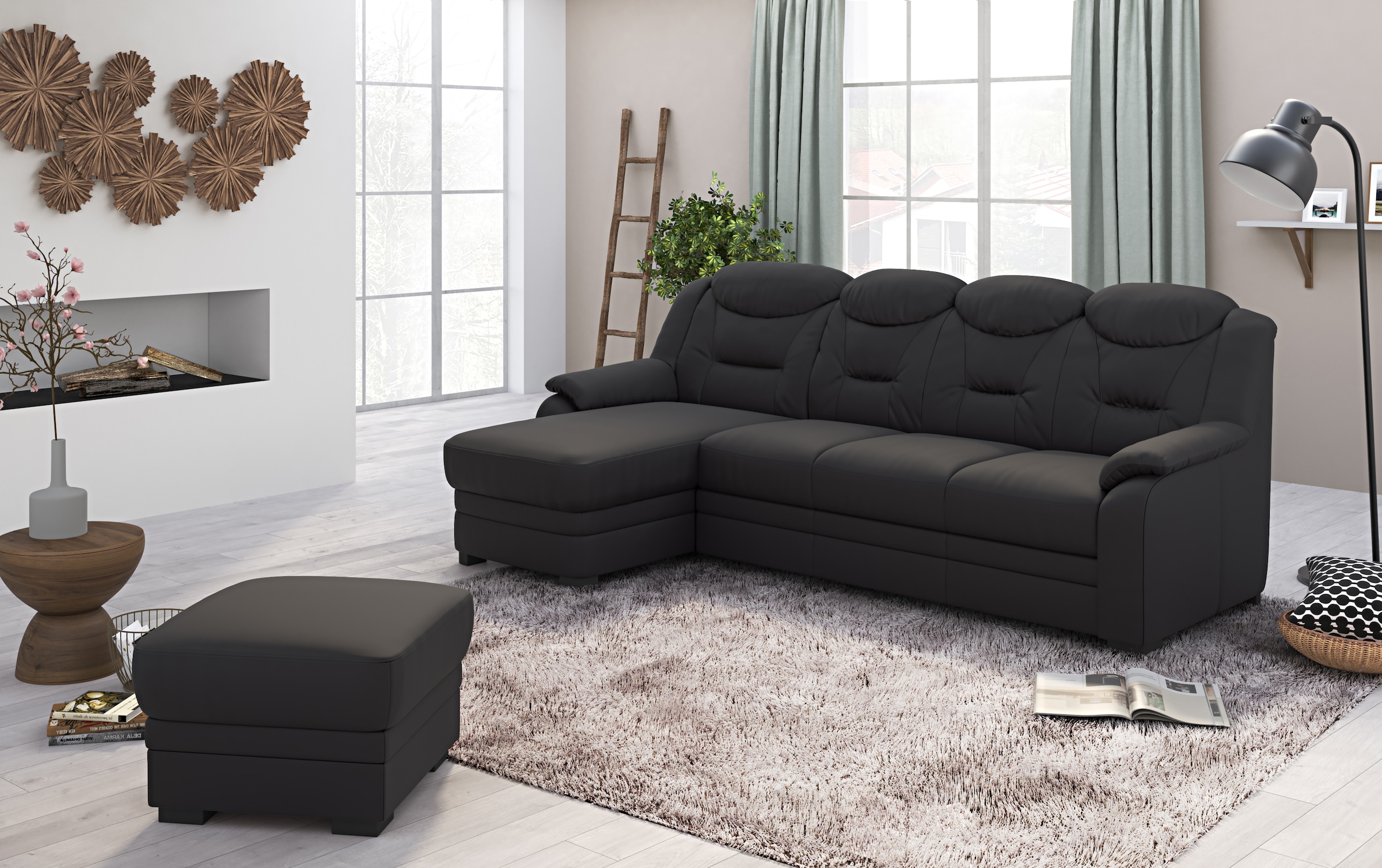 COTTA Ecksofa »Marcus L-Form« wahlweise mit Bettfunktion