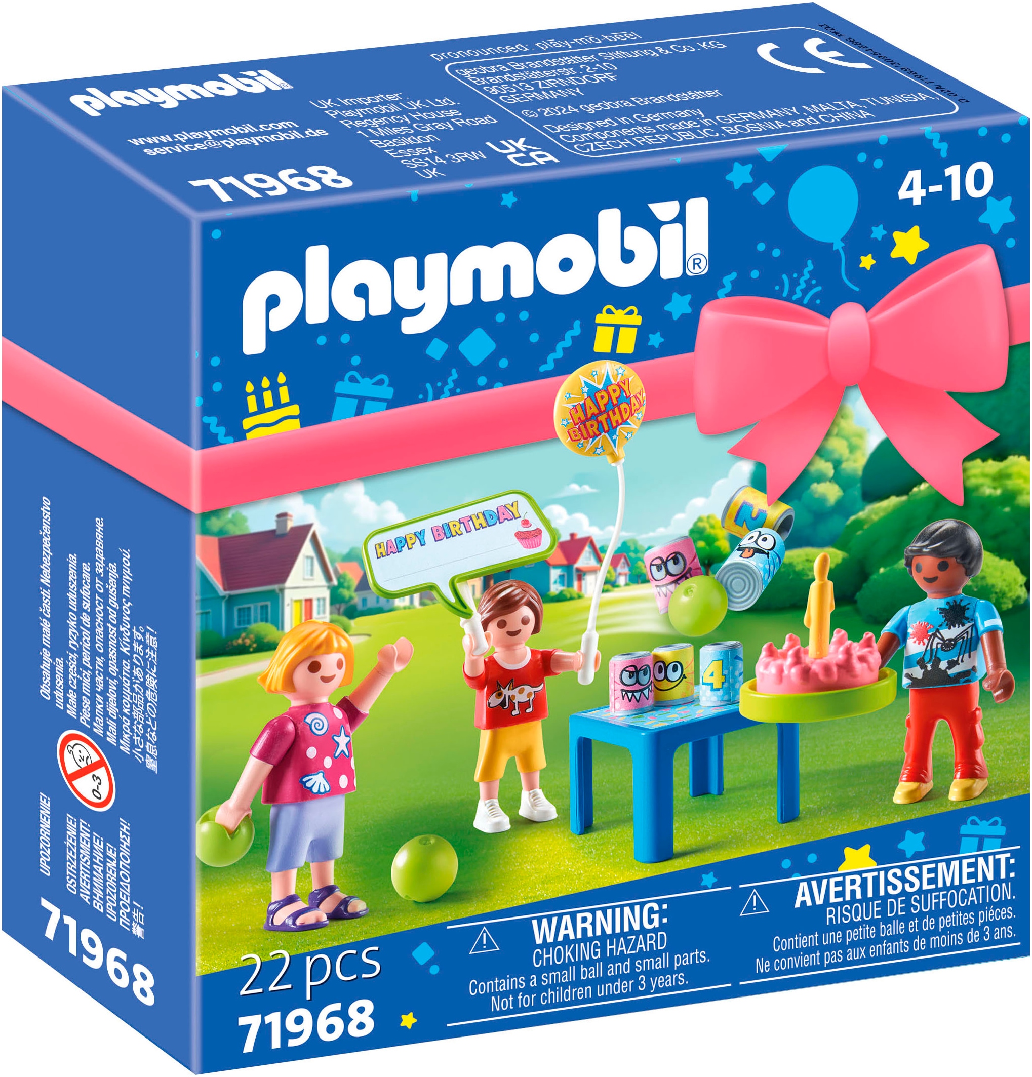 Playmobil® Konstruktions-Spielset »Kinder Geburtstagsparty (71968), Playmobil Gift Set«