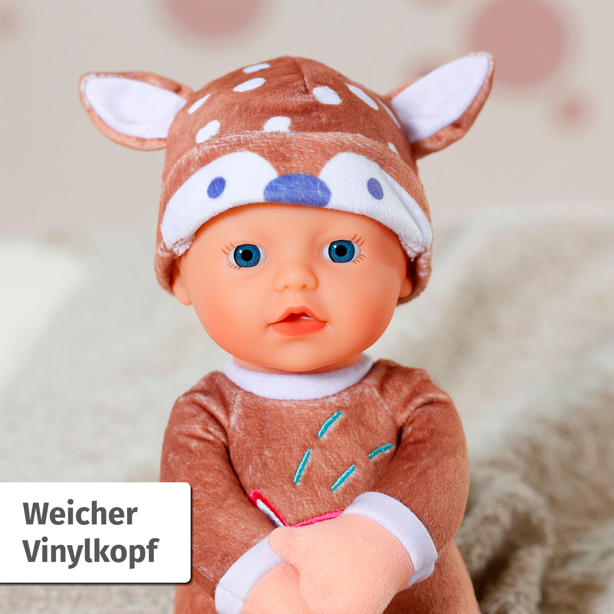 Baby Born Poupée bébé »for babies Sleepy Reh, 30 cm« mit Rassel im Inneren