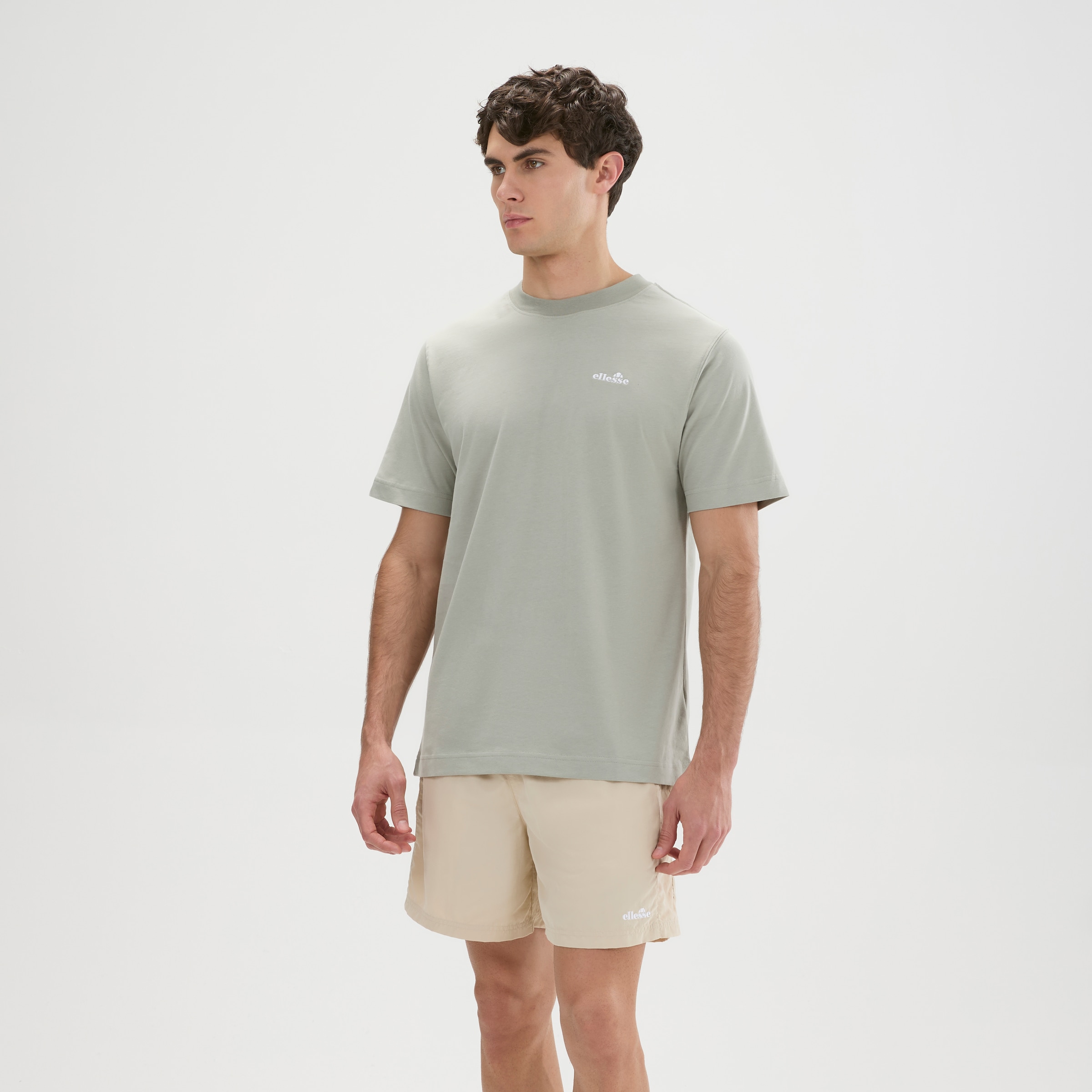 Ellesse T-shirt »ACCIANO T-SHIRT« manches courtes, col rond, sans fermeture, en coton