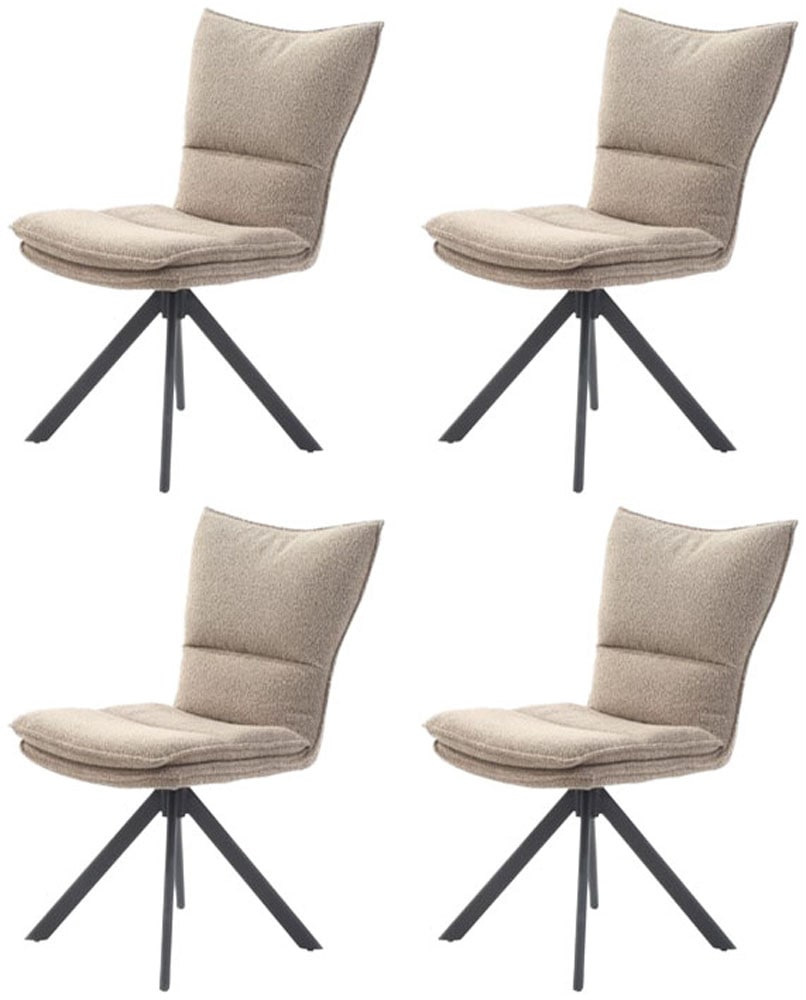 Jockenhöfer Gruppe Chaise pivotante »Florina« (Ensemble) 4 cuisChaise à 4 pieds, avec fonction pivotante (360°), charge maximale 150 kg