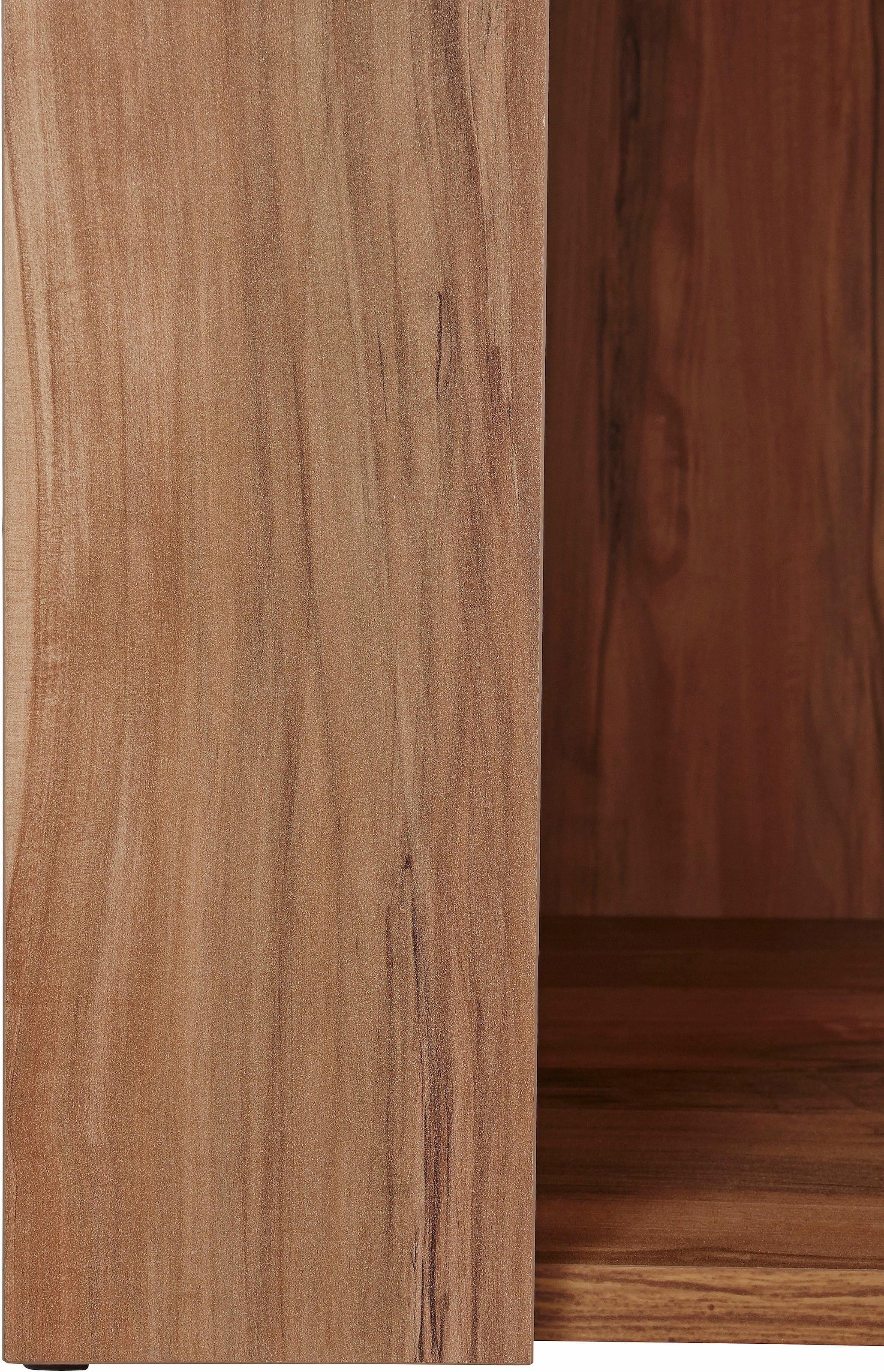 GOODproduct Vitrine »Larona, zeitlose Glasvitirne, Hochschrank Höhe 145 cm« Stauraumvitrine mit dekorativer Rahmenoptik,