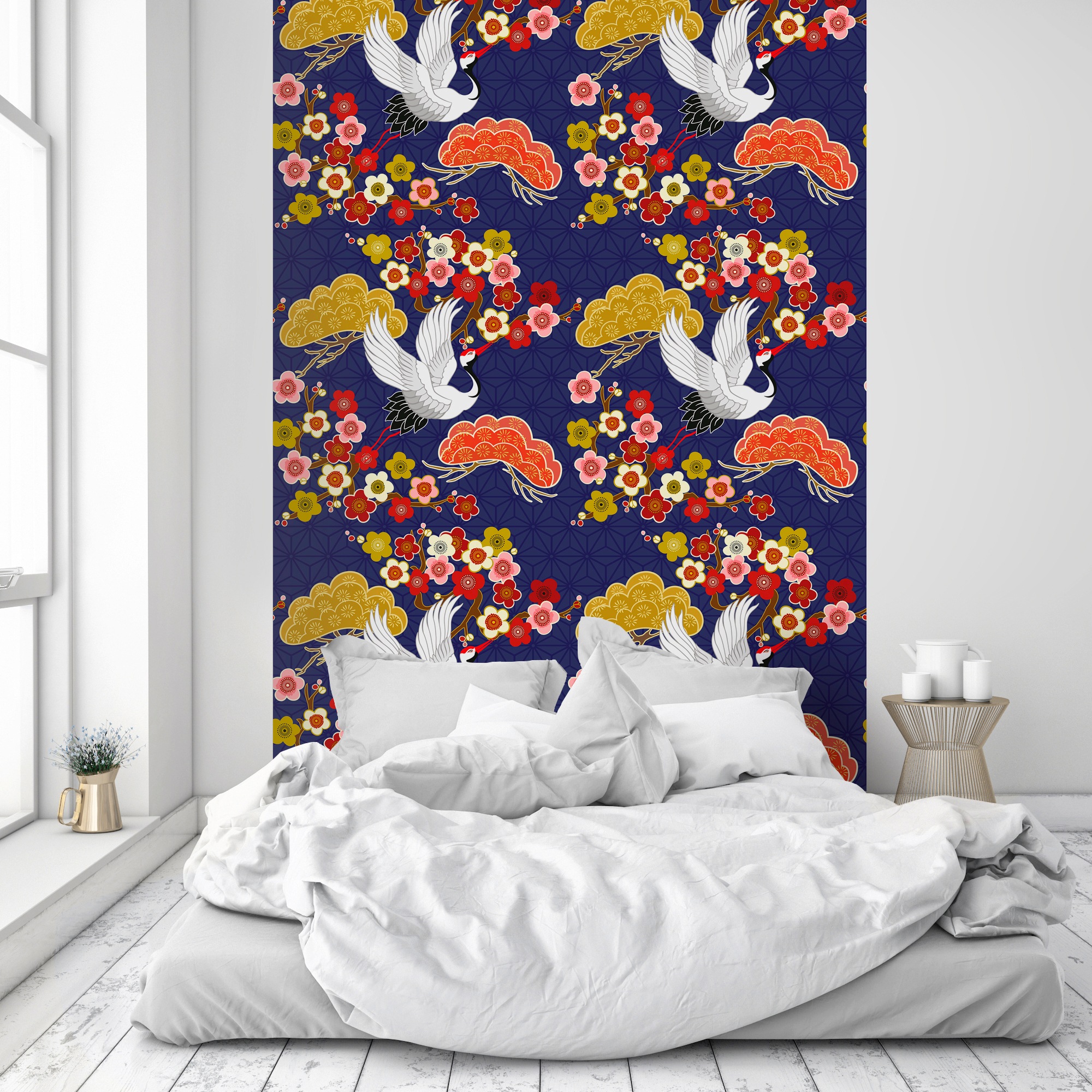 queence Papier peint vinyle »Malea« imprimé 90x250cm, selbstklebend, kinderleichte Anbringung, , Sticker