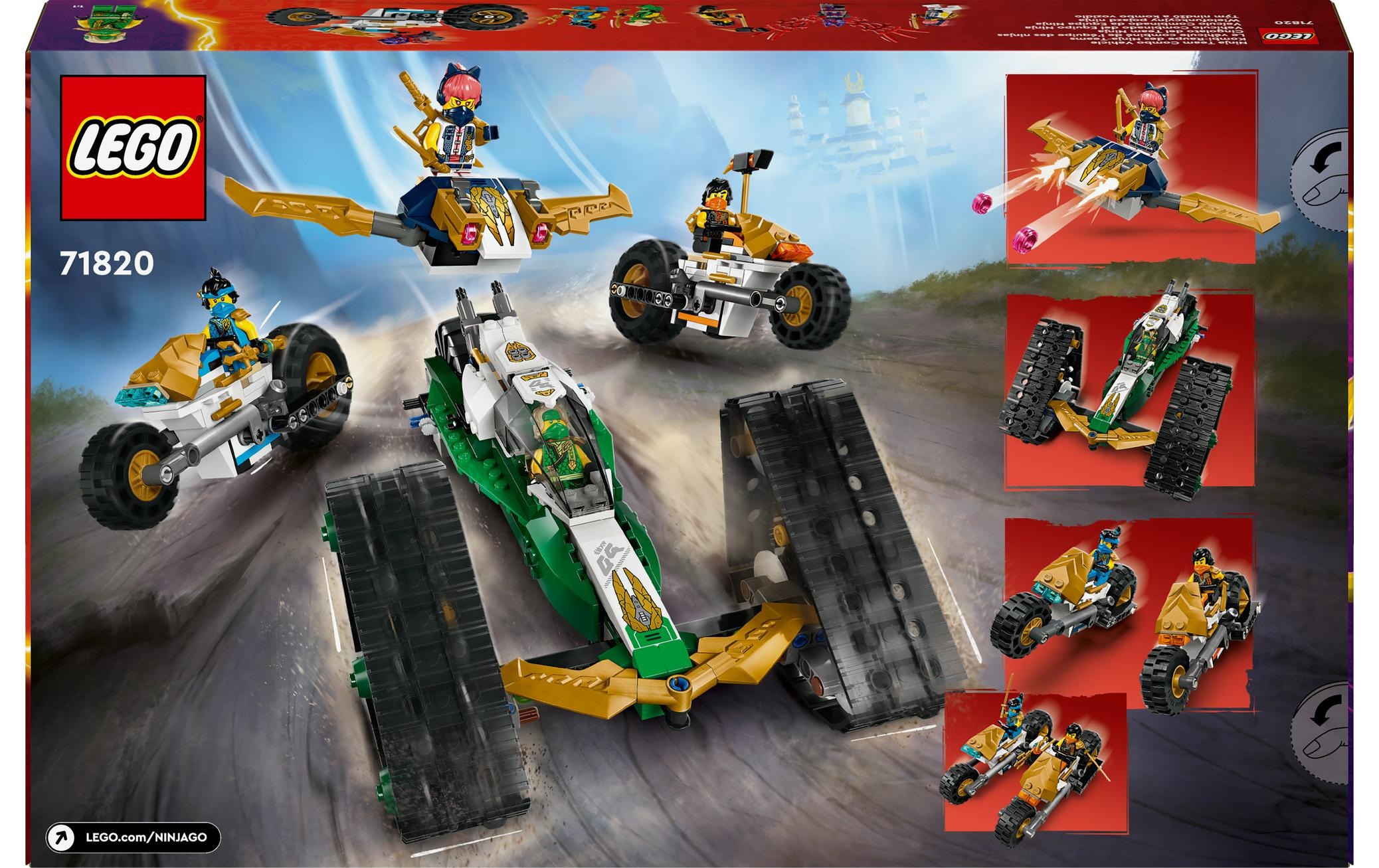 LEGO® Briques de jeu »Ninjago Kombi-Raupe des Ninja-Teams 71820«