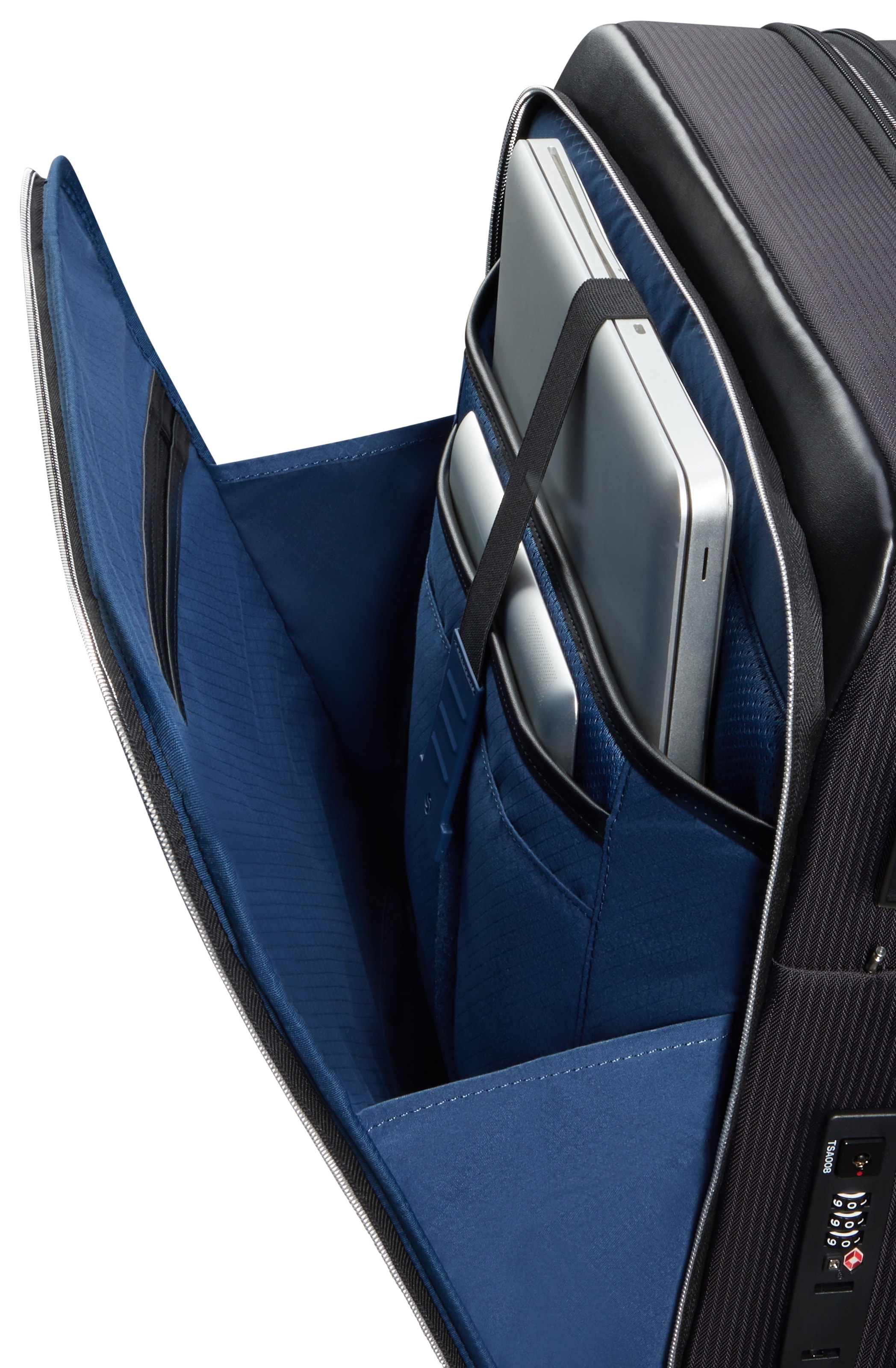 Samsonite Trolley à bagages souples »SPLENDIX, verschiedene Grössen« 42 litre 4 Rollen extension de volume, avec sangles de compression et compartiments à fermeture éclair