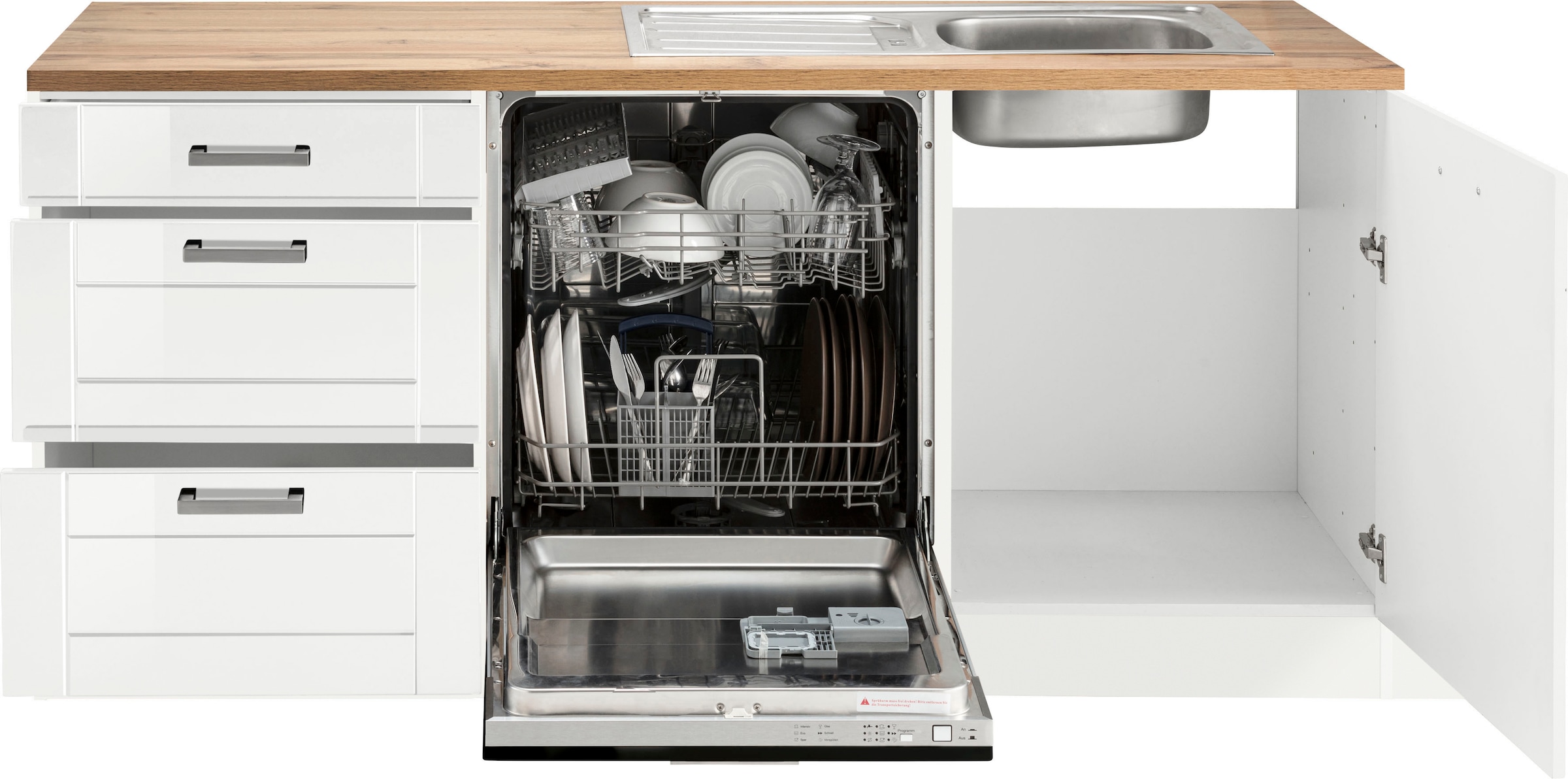 KOCHSTATION Winkelküche »KS-Tinnum« ohne E-Geräte, Stellbreite 240/270 cm