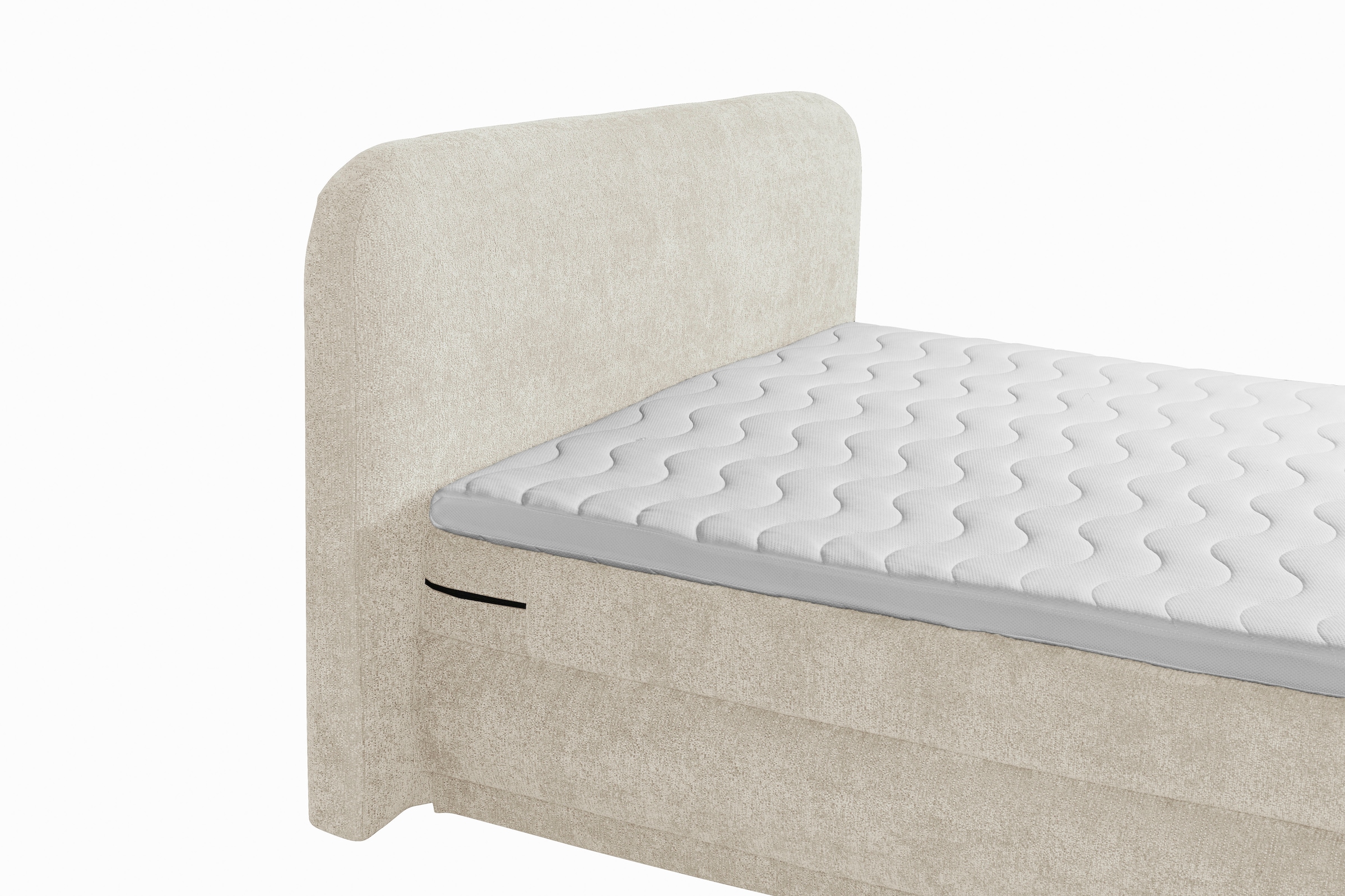 ED EXCITING DESIGN Boxspringbett »AROSA in der Breite 180cm, inkl. Bettkasten und Topper« inkl. Fussteil, in verschiedene Farben erhältlich