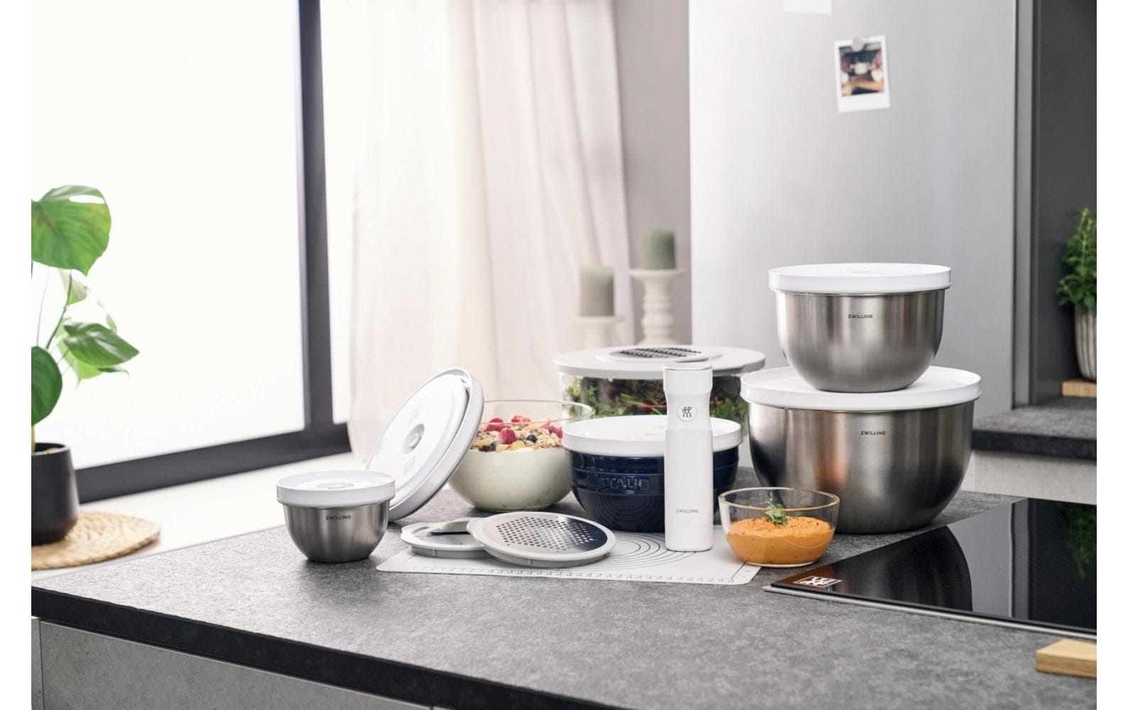 Zwilling Bol »Fresh & Save BOWLS« 2 Vakuumschüssel L / 24 cm, Edelstahl