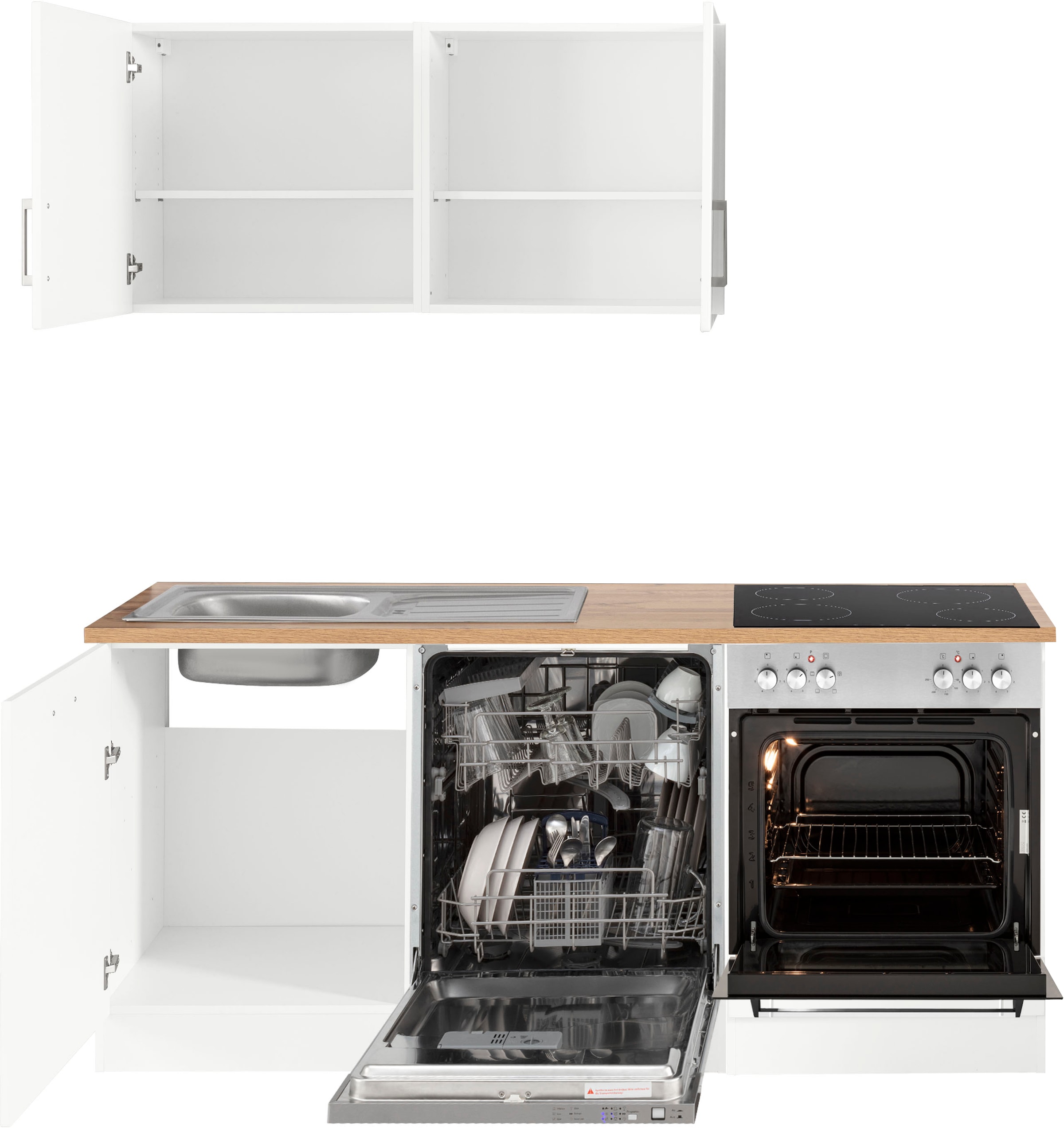 KOCHSTATION Kitchenette »KS-Tinnum« sans appareils électriques, largeur 180 cm