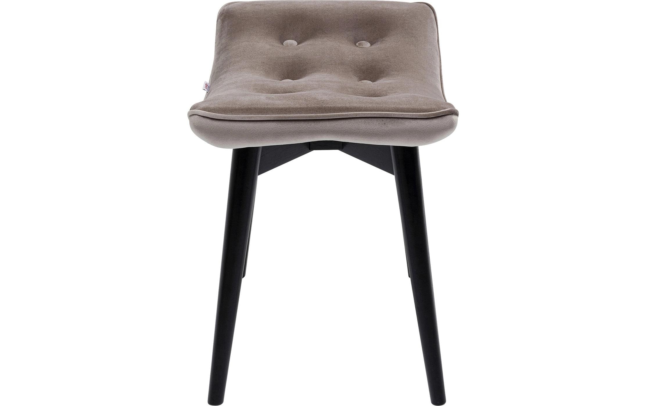 Kare Design Tabouret »Black Vicky Velvet 46 x 59 cm«