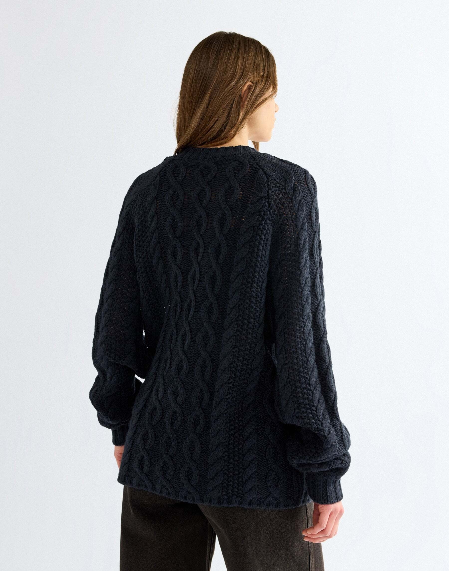 Wrangler Pull en tricot »WRANGLER Pullover V Neck Cable Knit«