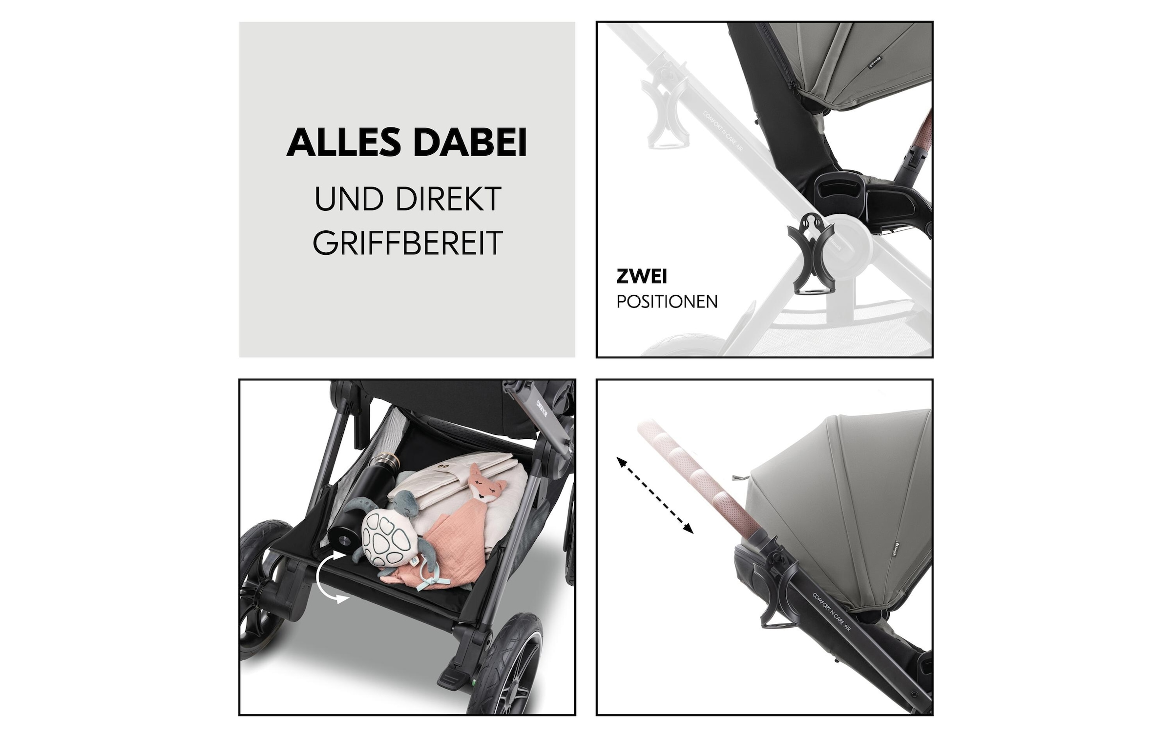Hauck Kombi-Kinderwagen »Comfort N Care Air« 22 kg