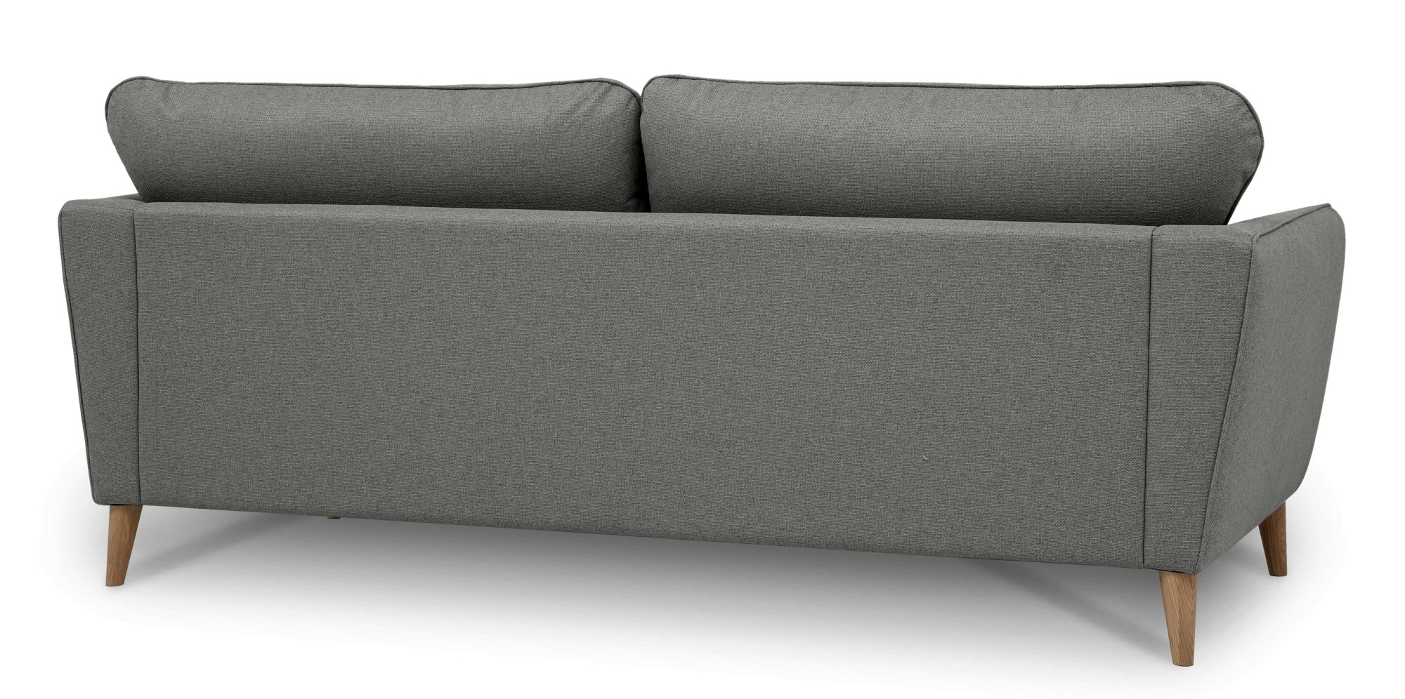 Home affaire 3-places »MARSEILLE 3er Sofa 206 cm, Cord, Flachgewebe, Struktur, Webstoff« Massivholzbeine Eiche, Landhausstil, Wellenunterfederung