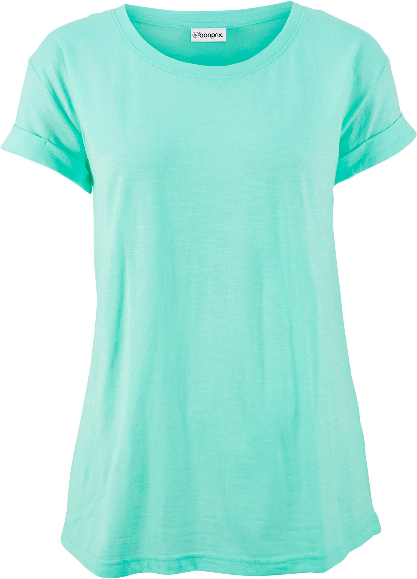 bonprix T-Shirt »Boxy-Shirt« 1 lockere, figurumspielende Passform, Kurzarm, Rundhalsausschnitt