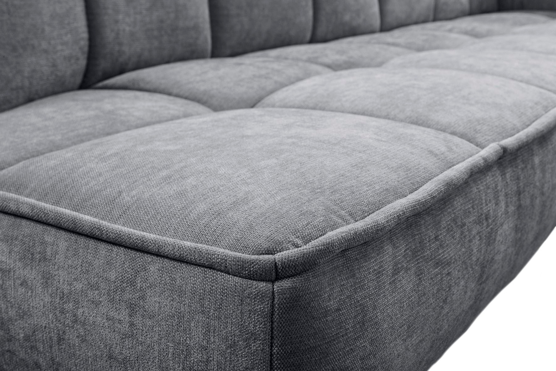 exxpo - sofa fashion Banc d'angle »Latte« moderne Sitz- und Rückensteppung, bequem und elegant, hoher Holzfuss