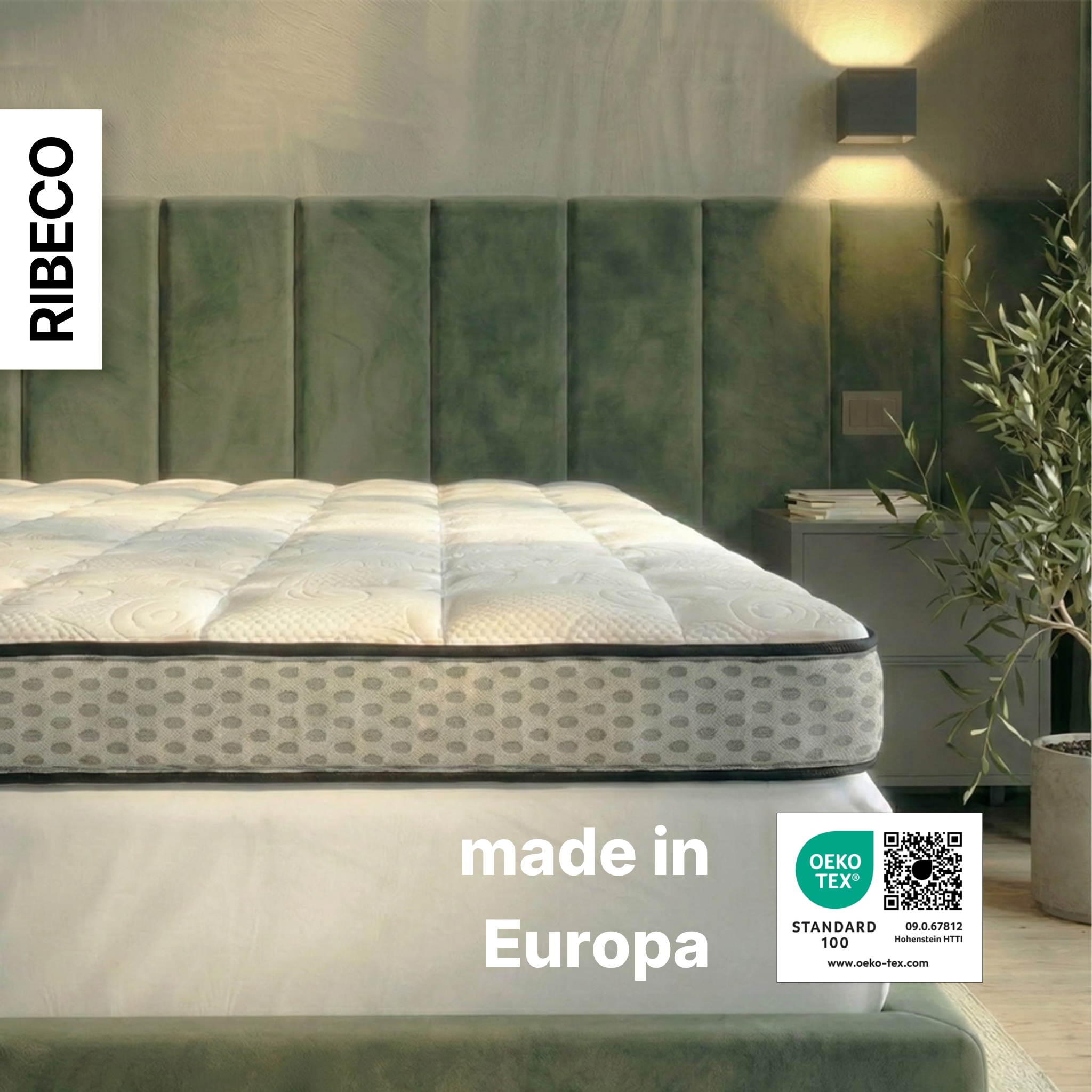 RIBECO Topper »Aaron, Topper 90x200 cm,180x200 cm« Matratze, Boxspringbett geeignet, ergonomisch, Made in EU