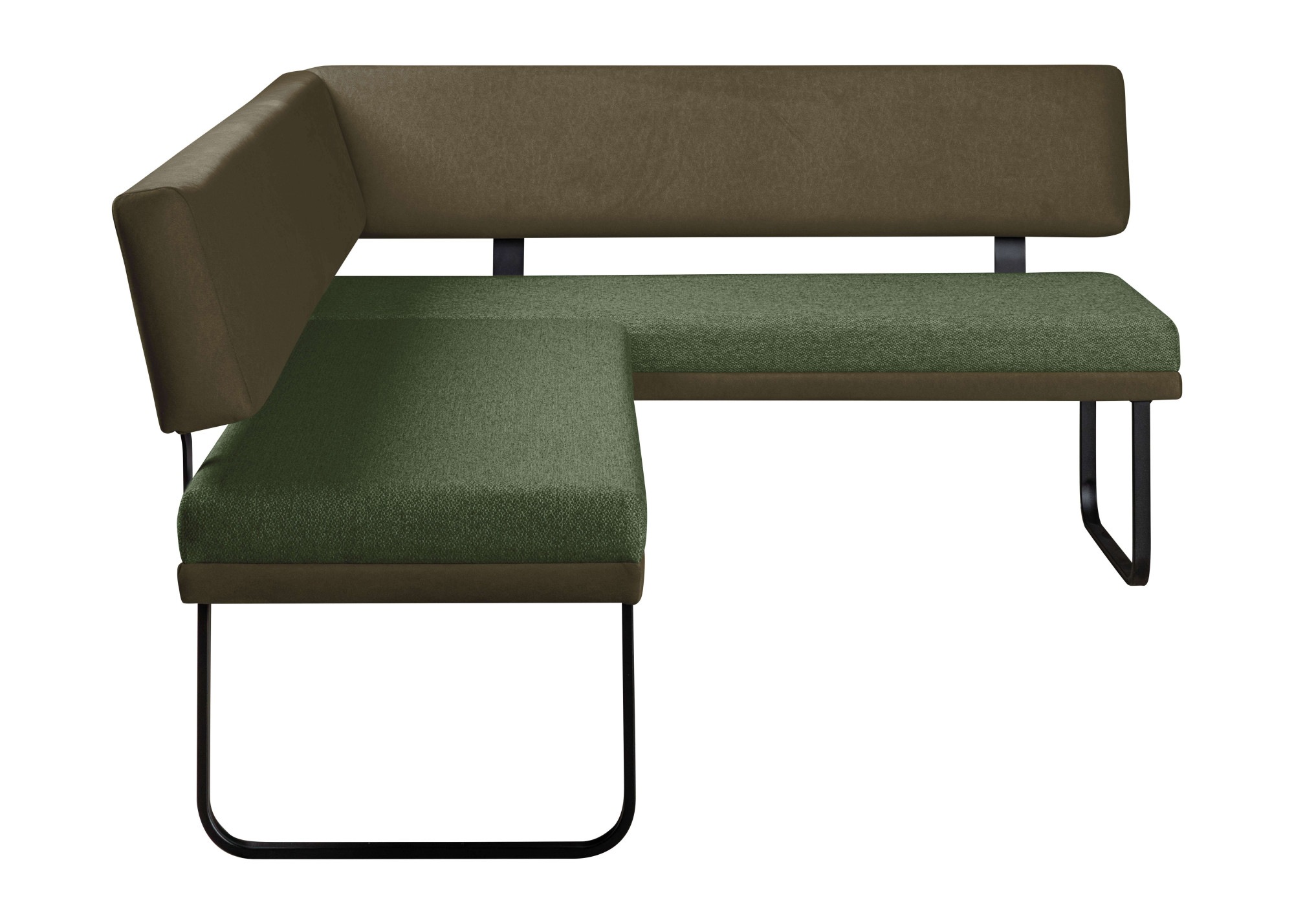 GOODproduct Eckbankgruppe »Gabi Essecke, Sitzgruppe, Eckbankgruppe, Küchenbankgruppe« Set, 4tlg, 4 tlg. tlg. Gestell aus matt-schwarzem Flachmetall, stabil, 2-Stoff-Design