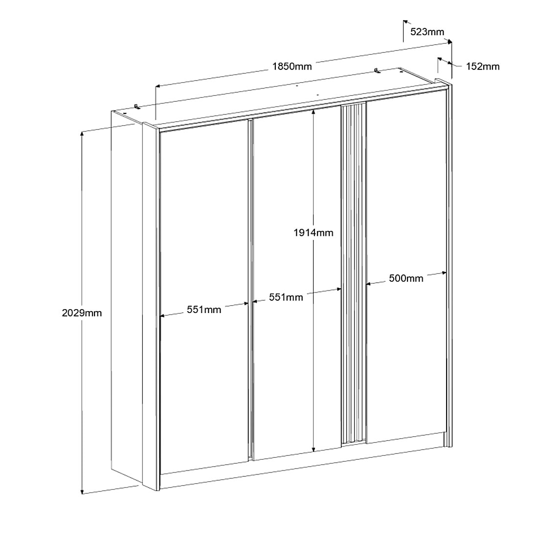 Parisot Schlafzimmer-Set »Parisot Escale« 3 Stk. tlg. Einsatz im Kleiderschrank drehbar - Eiche oder Weiss, viel Stauraum
