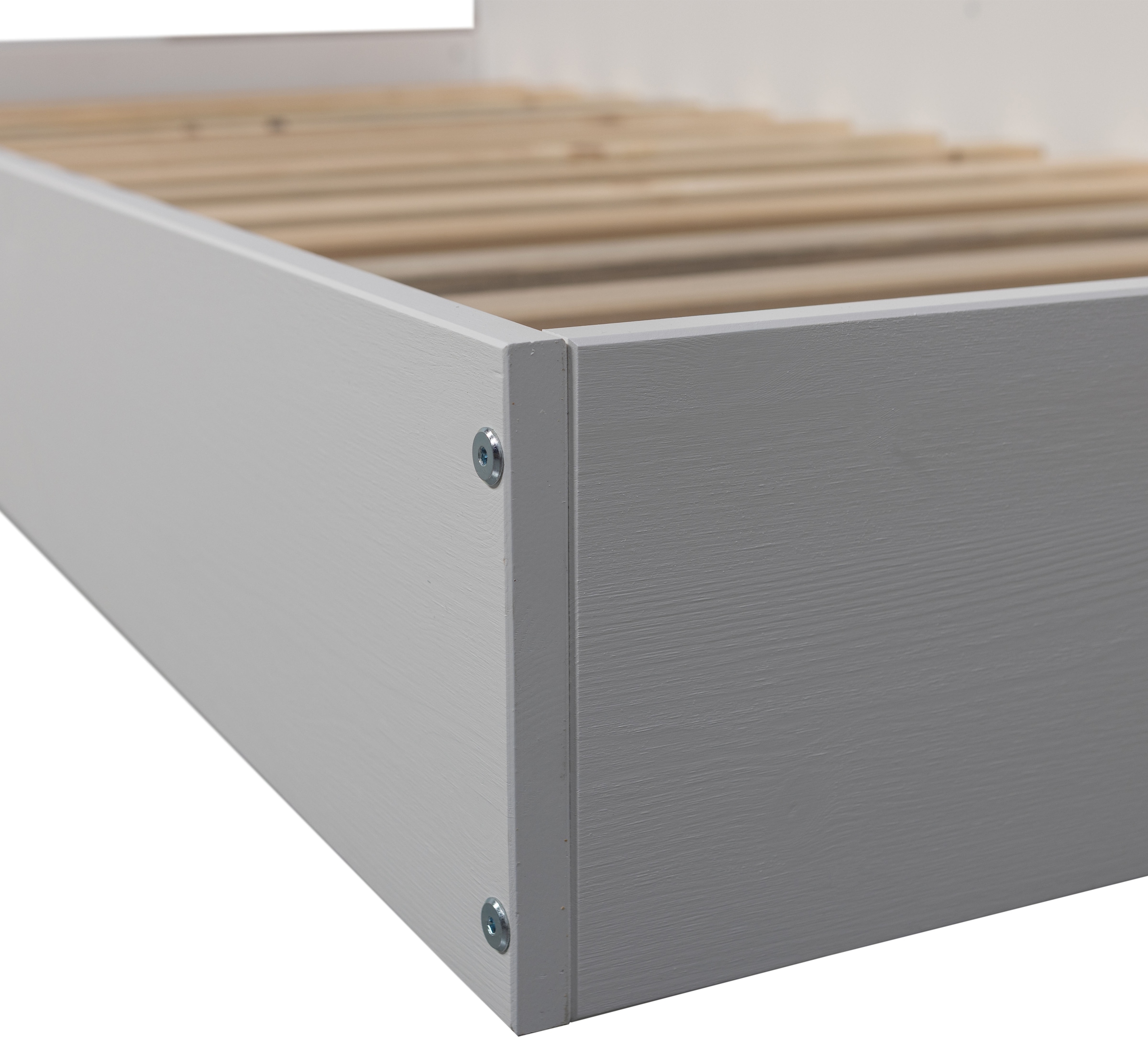 WOOOD Stauraumbett »Carter FSC®-Kiefernholz mit integriertem Stauraum H67 x B207 x T118 cm« Matratzenmass 90x200 cm, Tragkraft 100 kg, Schutzlackierte Oberfläche
