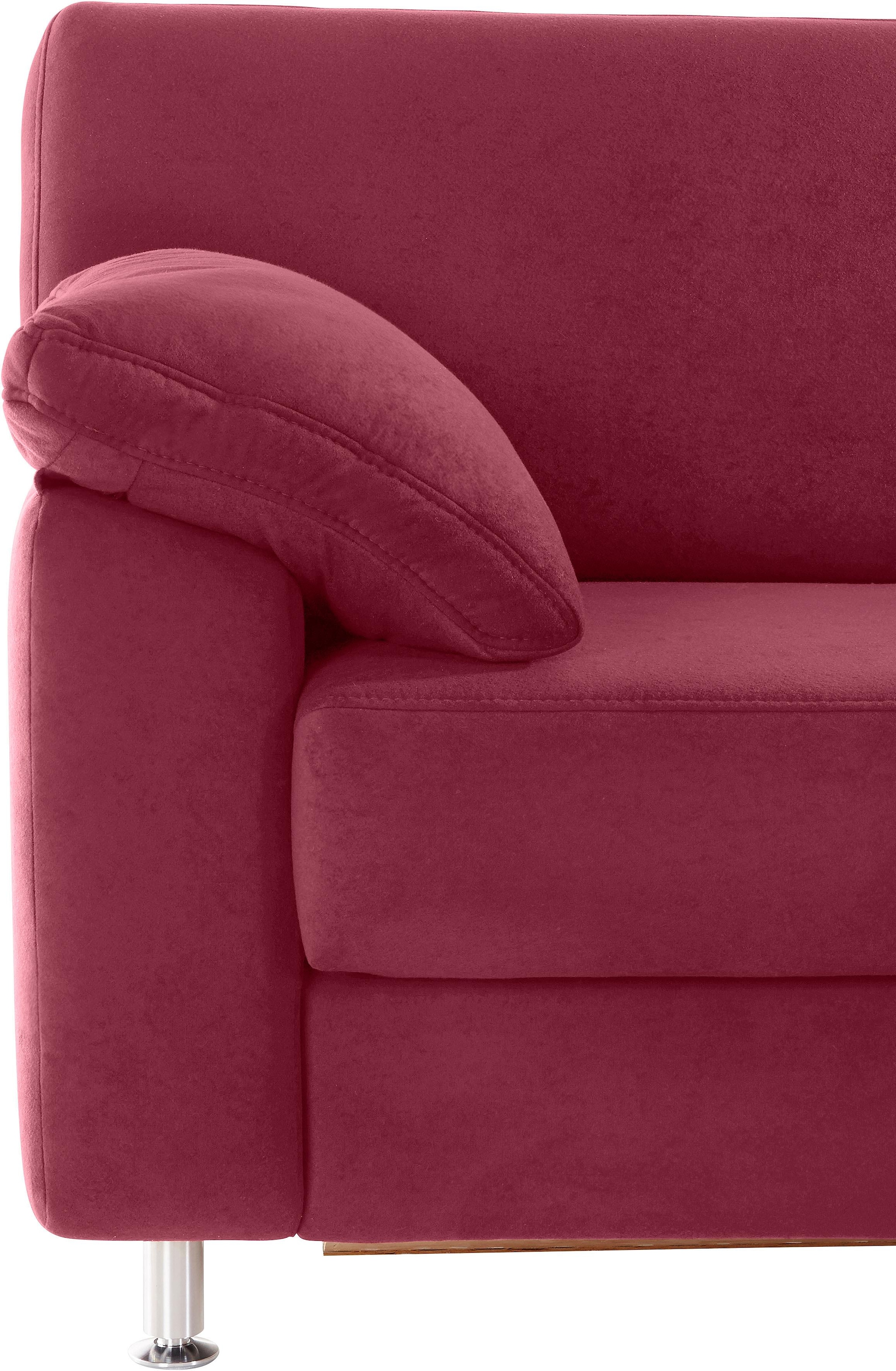 sit&more Canapé d'angle »Belfort L-Form« wahlweise mit Vorziehsitz und Bettkasten