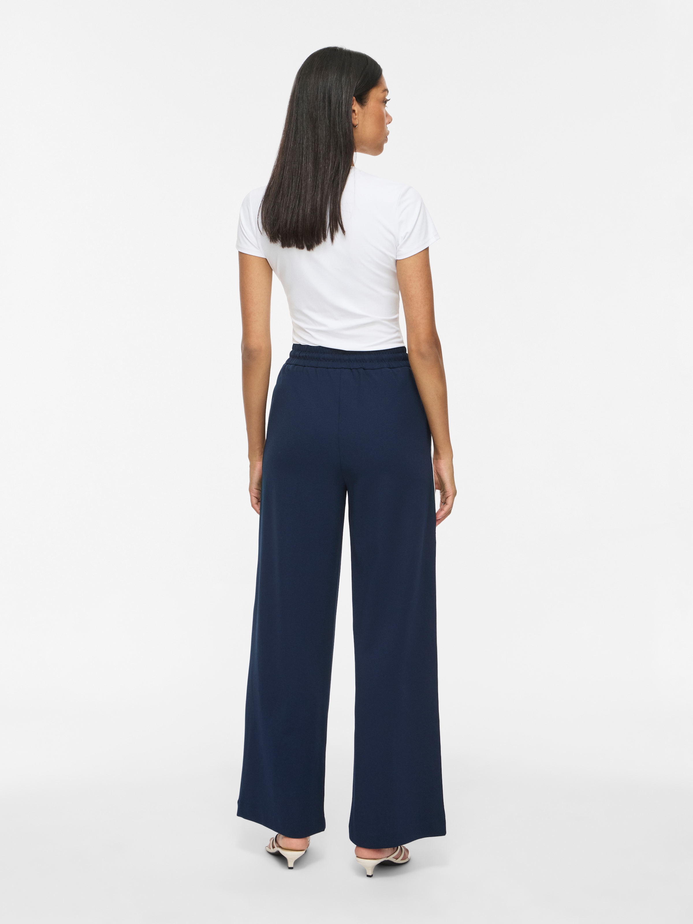 Vila Sweathose »VICLUA HW WIDE TRACK PANTS - NOOS«  Materialmix, weit geschnitten