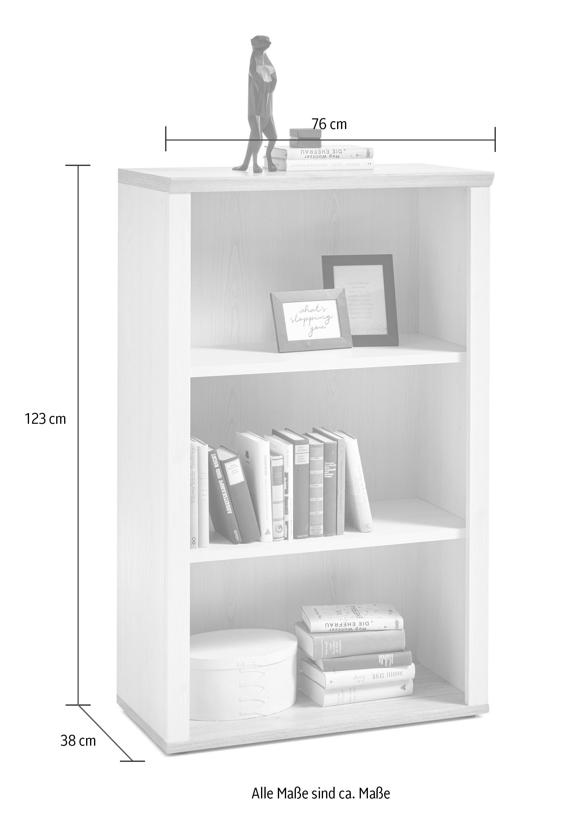 BEGA OFFICE Étagère à dossiers »Romance« im Landhausstil, Regal  mit offenen Fächer