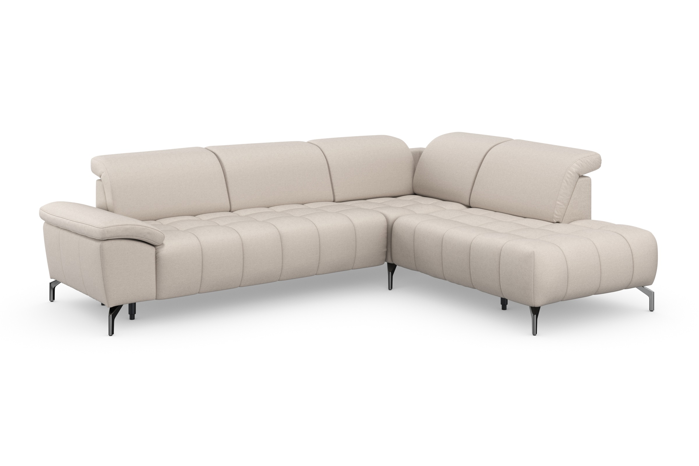 sit&more Ecksofa »Cool L-Form« wahlweise mit Kopfteilverstellung und Vorziehsitz motorisch