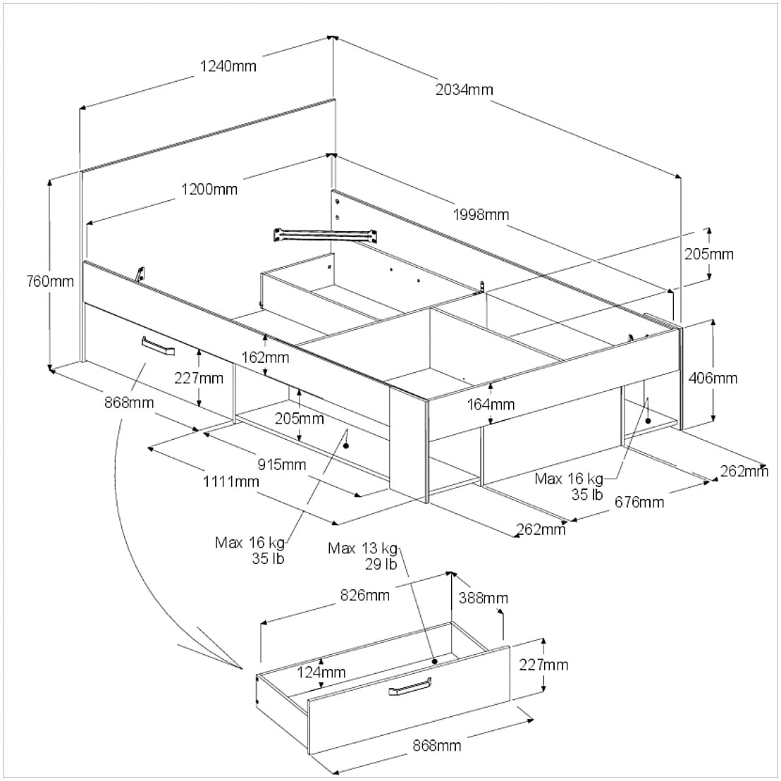 Parisot Jugendzimmer-Set »Parisot Achille 22« Set, 2 tlg.