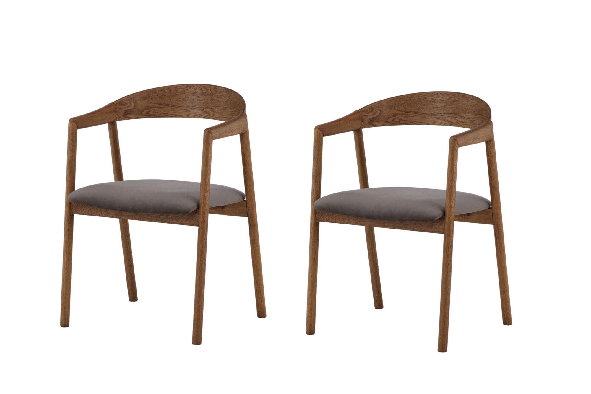 Venture Home Chaise de salle à manger »Långön, 2er-Set Esszimmerstühle aus Massivholz mit Armlehnen, 150 kg« () chaise en bois, frêne, siège rembourré, robuste, style scandinave