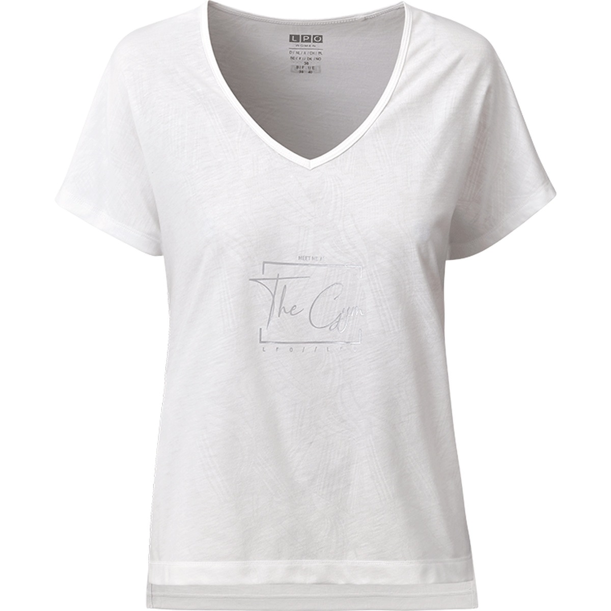 LPO Funktionsshirt »Da-T-Shirt Rachel« geprägtes Allover-Muster, seitliche Schlitze