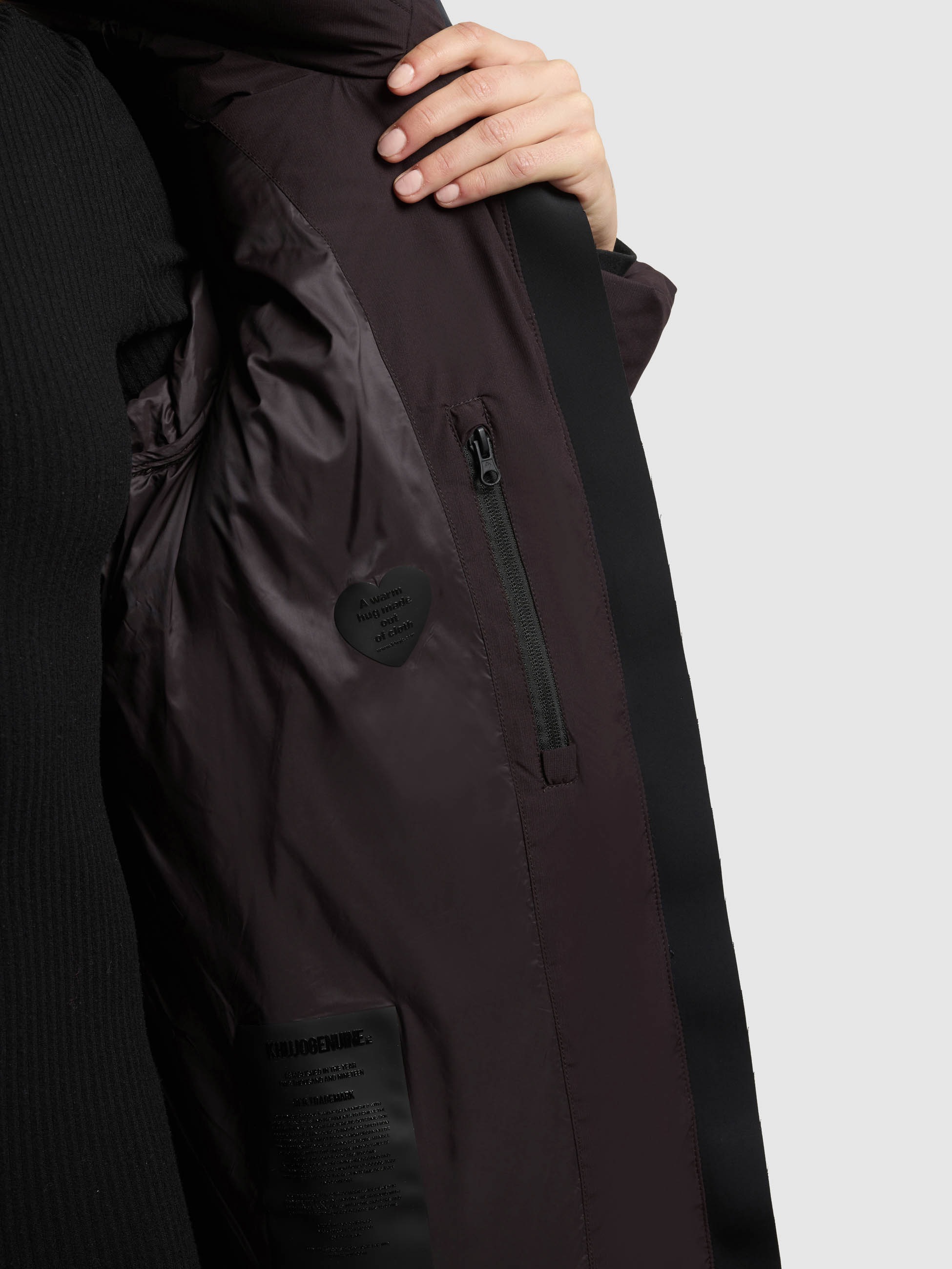khujo Steppjacke »DROWN2 MATT« mit Kapuze Taschenbeutel mit Fleece