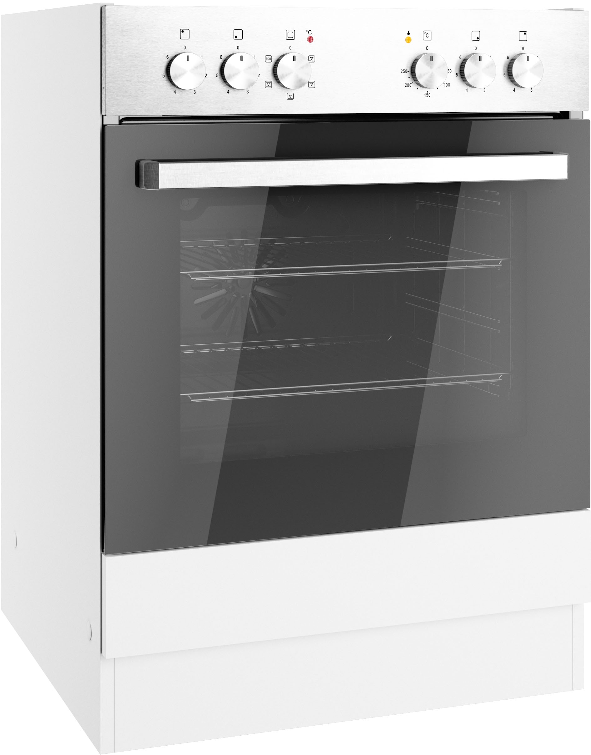 KOCHSTATION Armoire encastrée pour cuisinière »KS-Milan« Armoire pour four 60 cm, façades mates ou brillantes