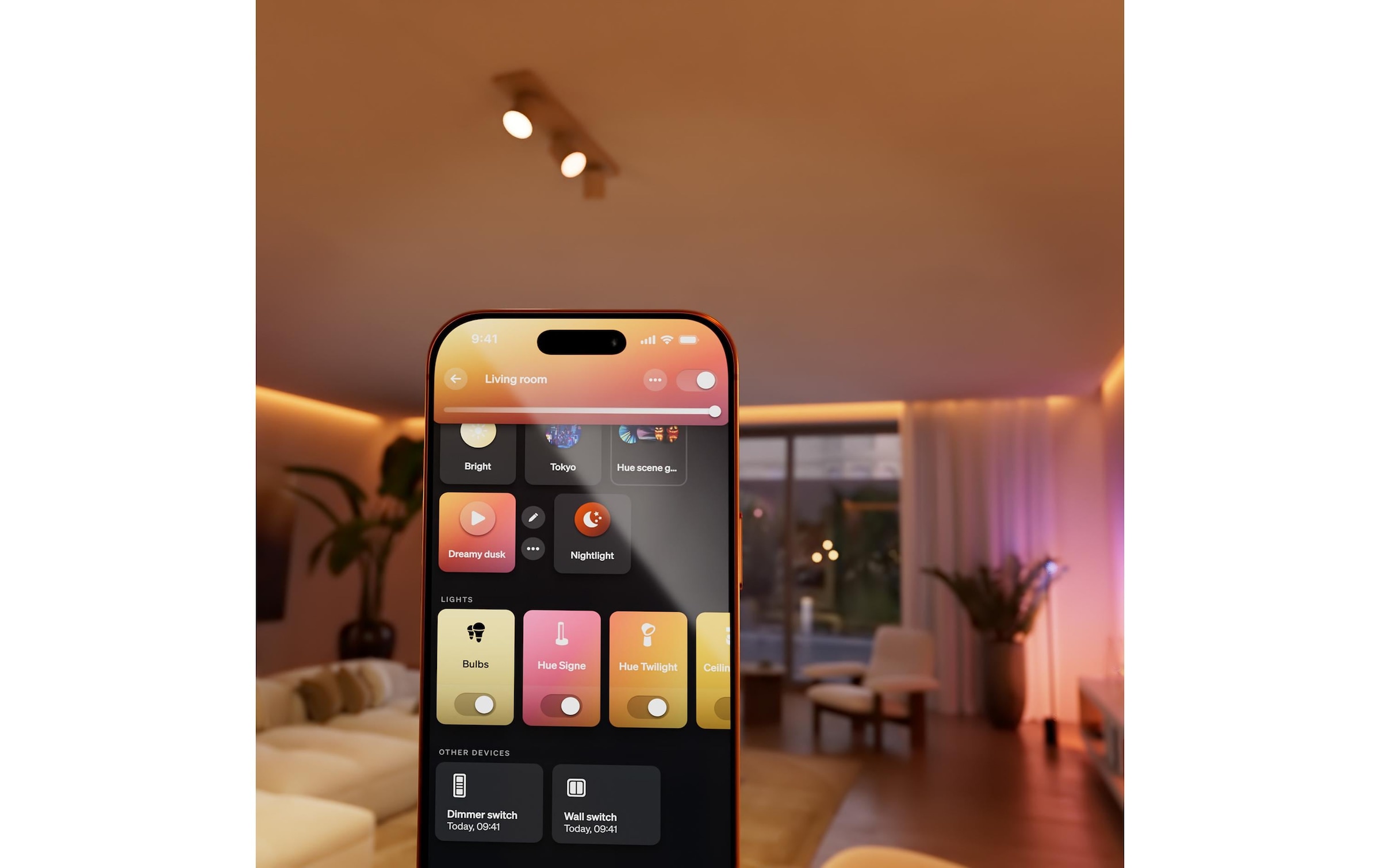 Philips Hue Smart-Home-Steuerelement »Wandschaltermodul, für Hue Lampen, Netzbetrieb« Individuelle Steuerung, App‑ & Sprachsteuerung, 2er‑Pack