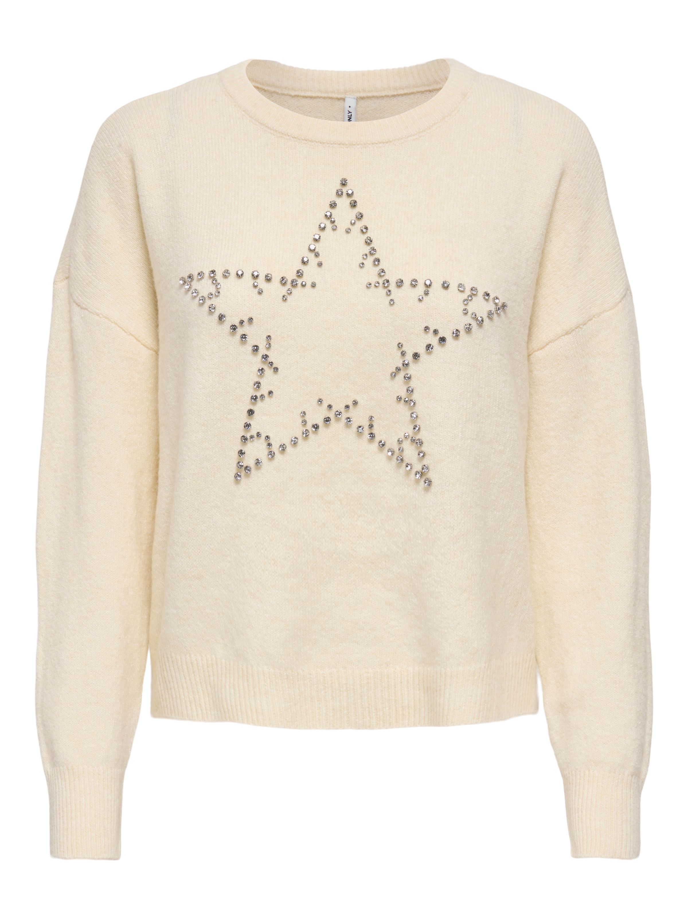 ONLY Strickpullover »ONLRENATA LS O-NECK BLING KNT«