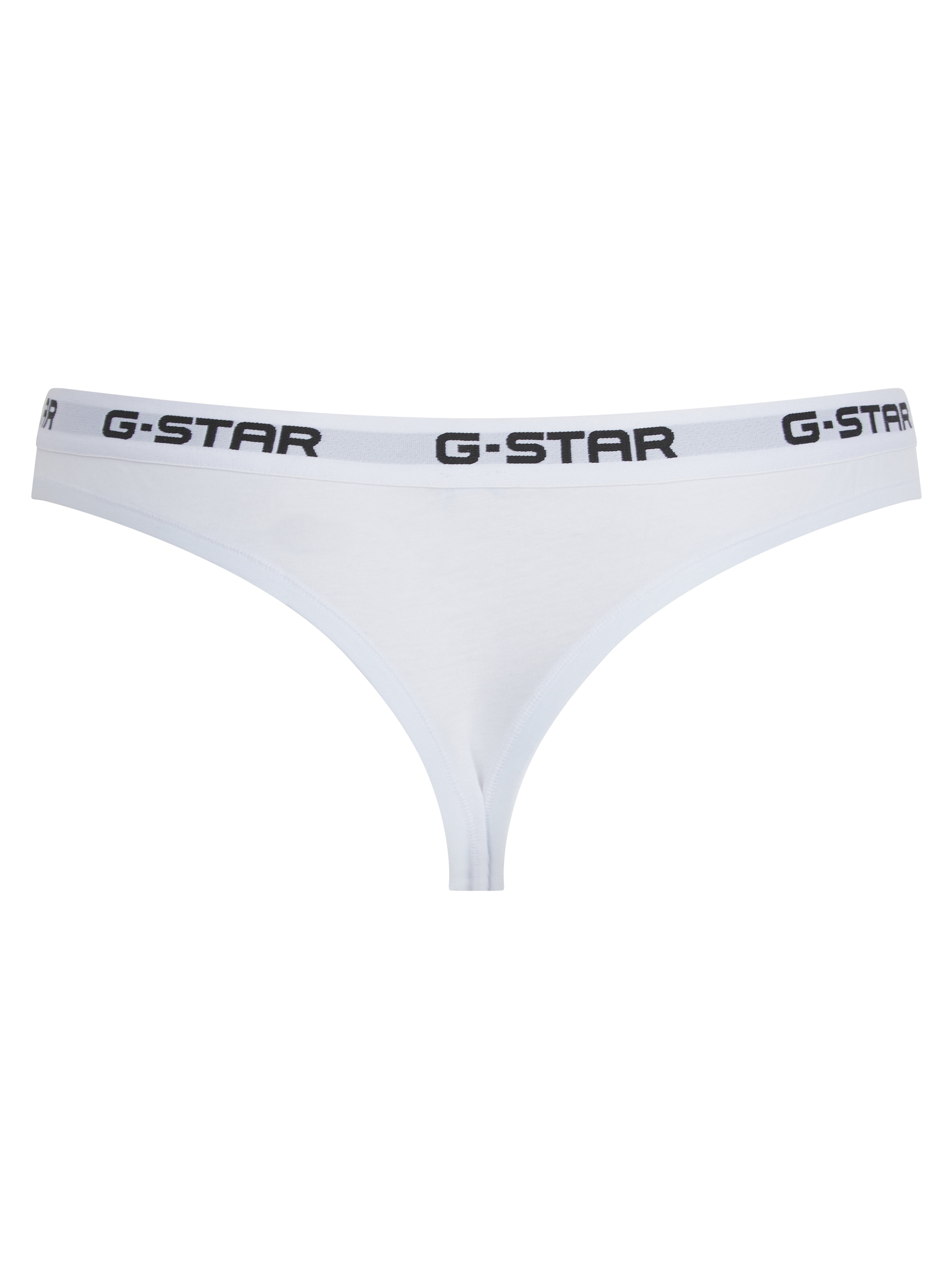 G-STAR Tanga »OBSIDIAN, 2 PACK THONGS« Packung, 2 Stk. mit Logobund