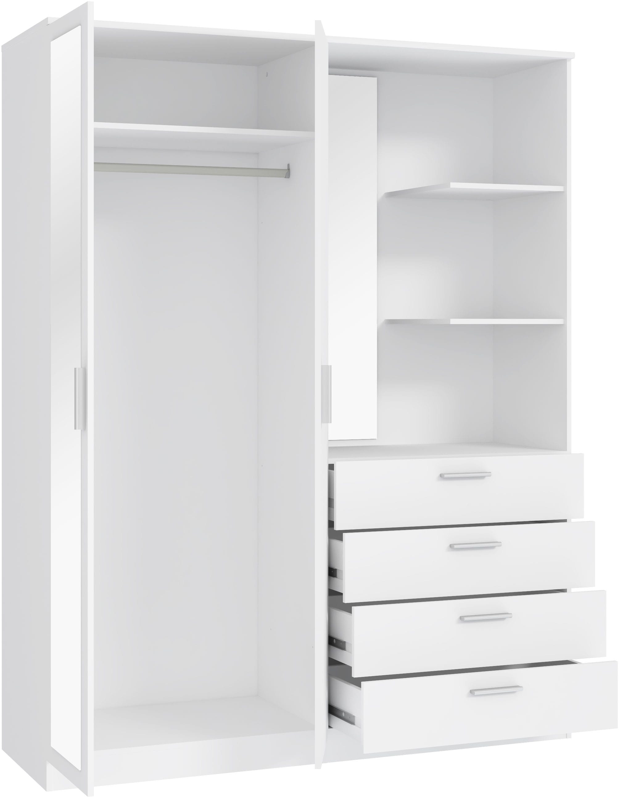 FORTE Vestiaire compact L/H/P 159,3/203,4/52,7 cm, rangement optimal